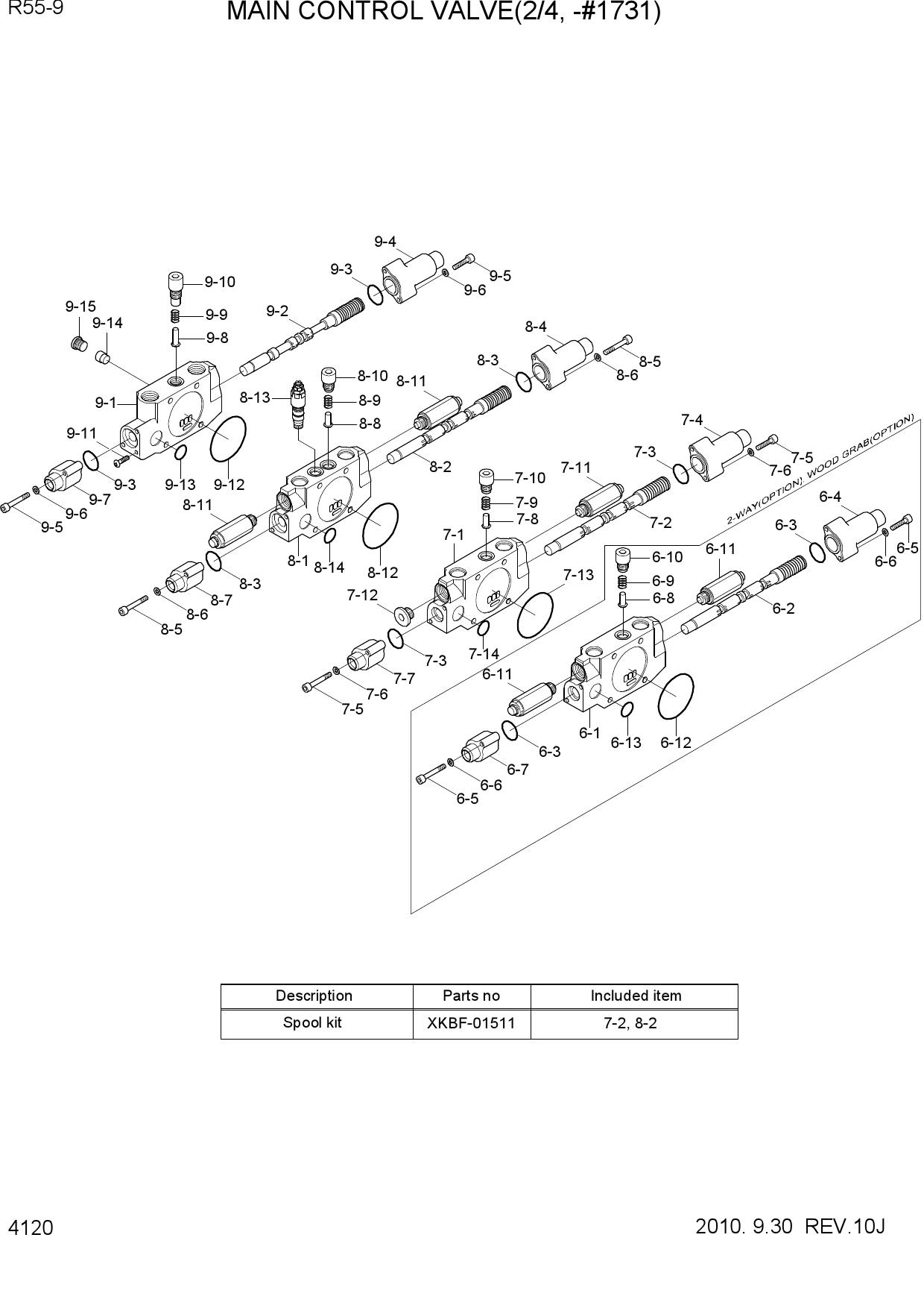 MAIN CONTROL VALVE(2/4, -#1731)