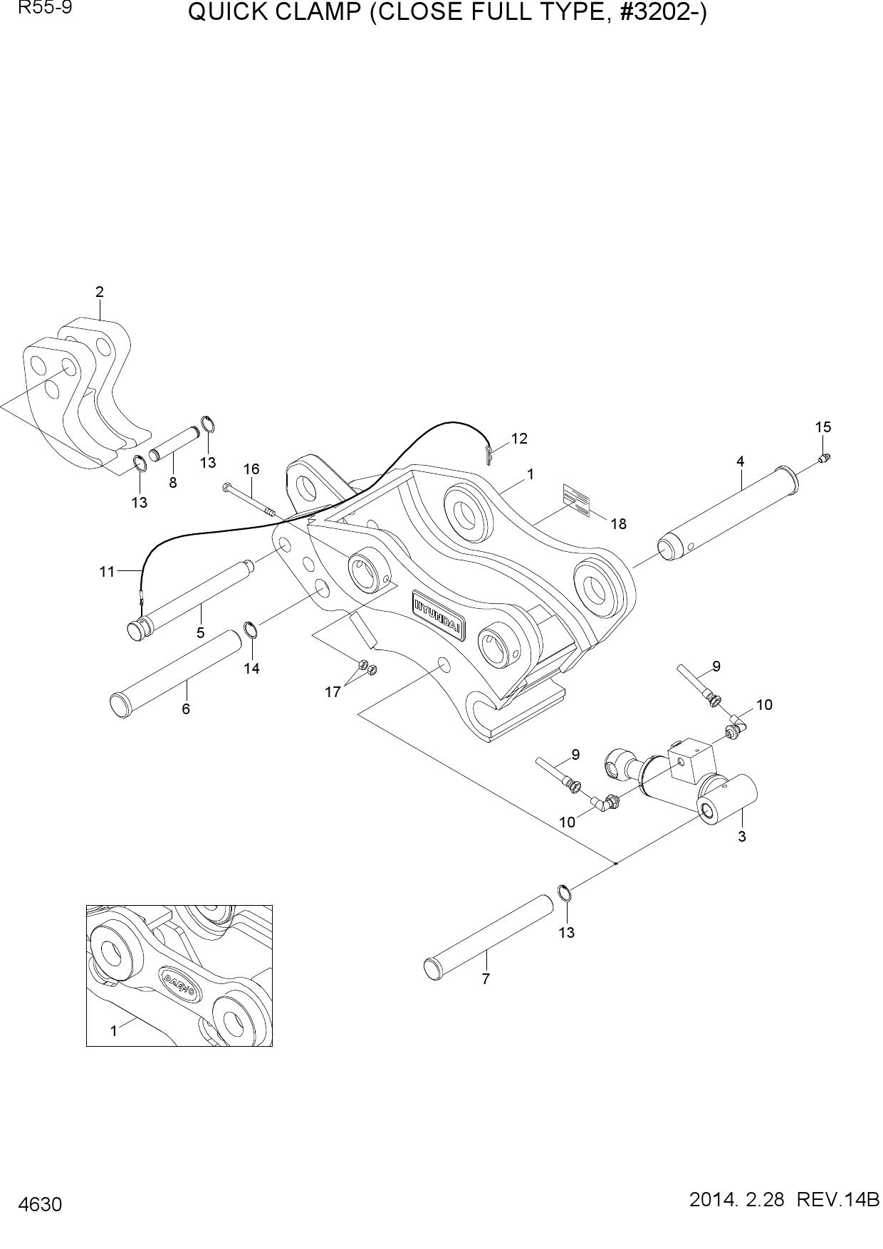 QUICK CLAMP ASSY(CLOSE FULL TYPE,#3202-)