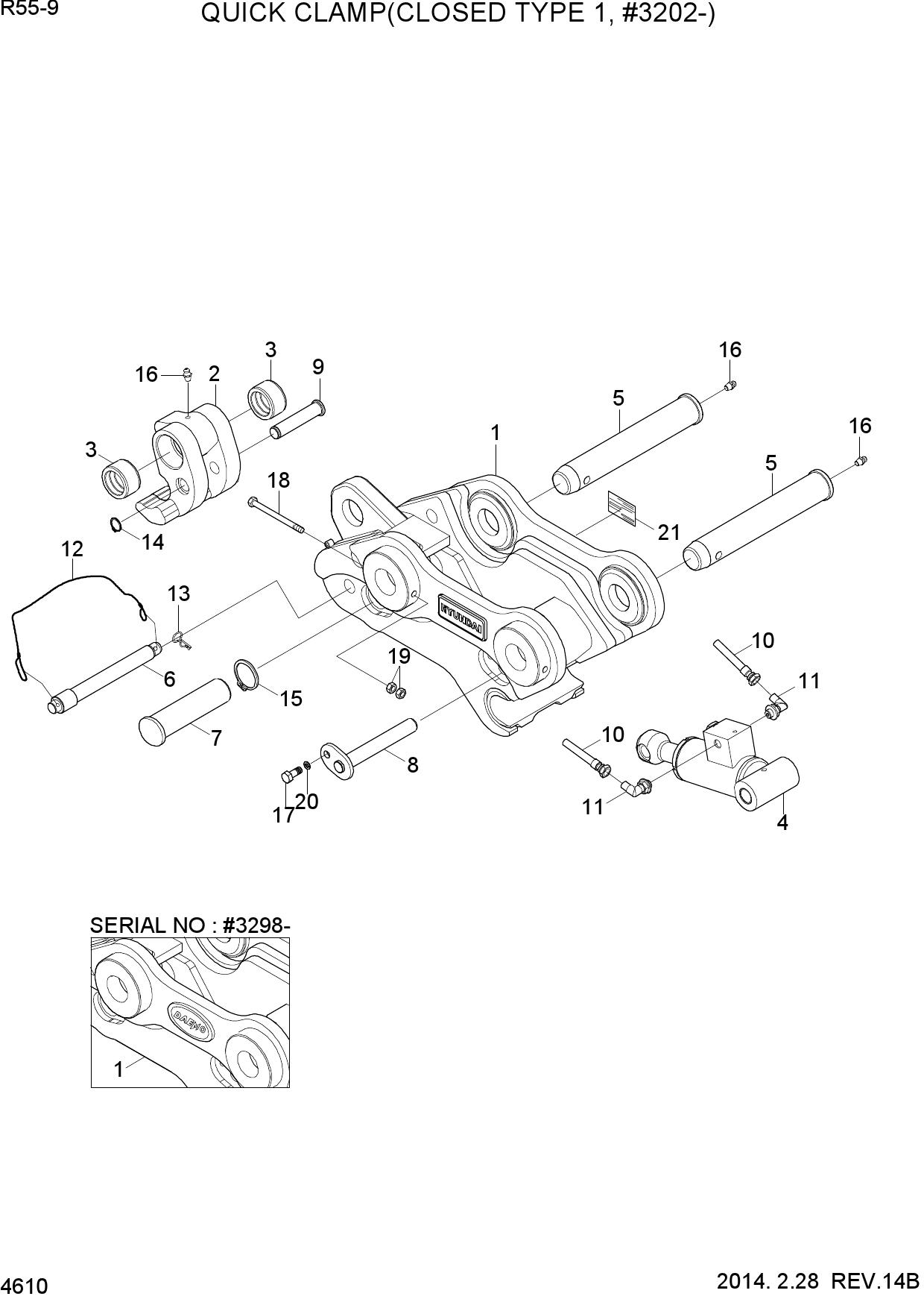 QUICK CLAMP ASSY(CLOSED TYPE, #3202-)