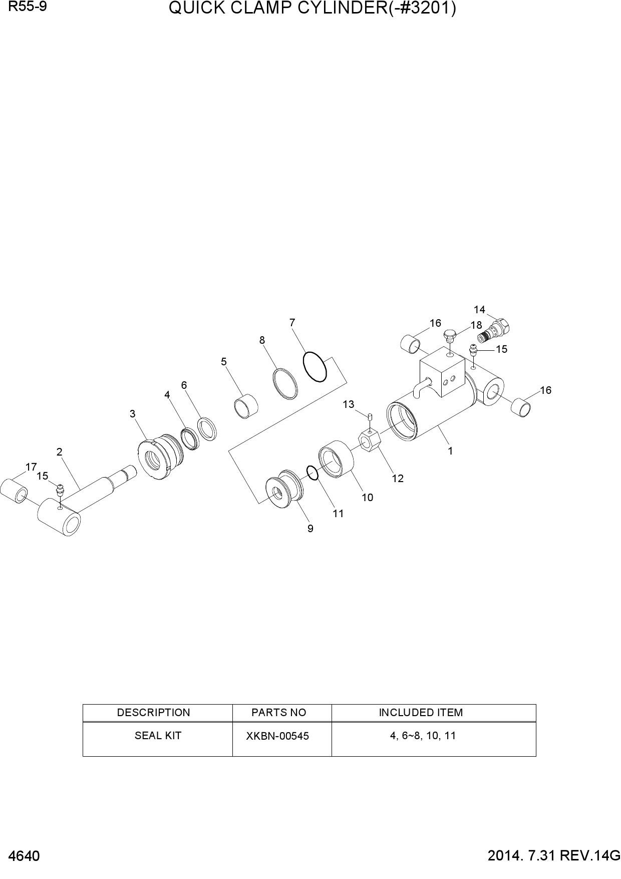 QUICK CLAMP CYLINDER(-#3201)