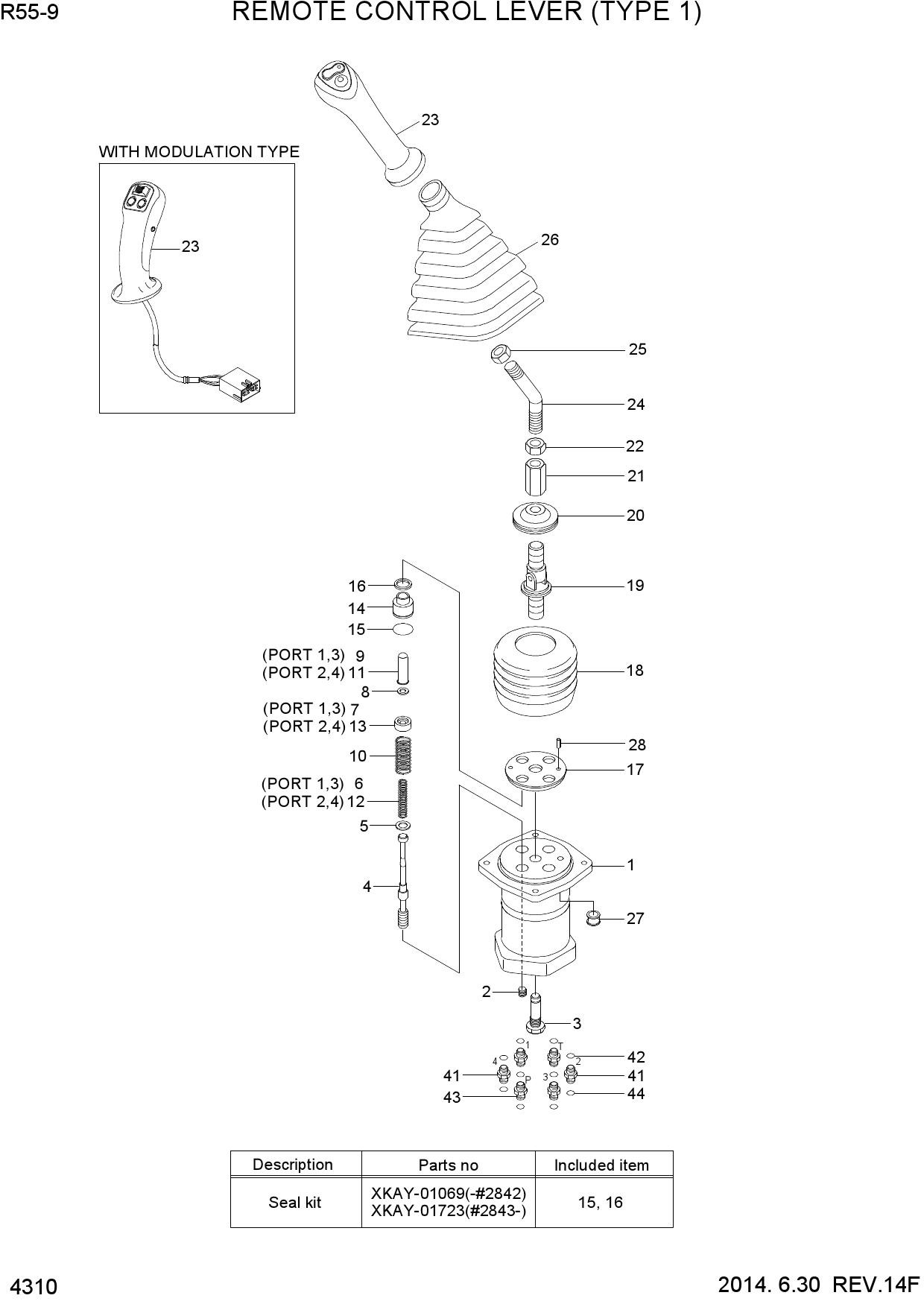 REMOTE CONTROL LEVER (TYPE 1)