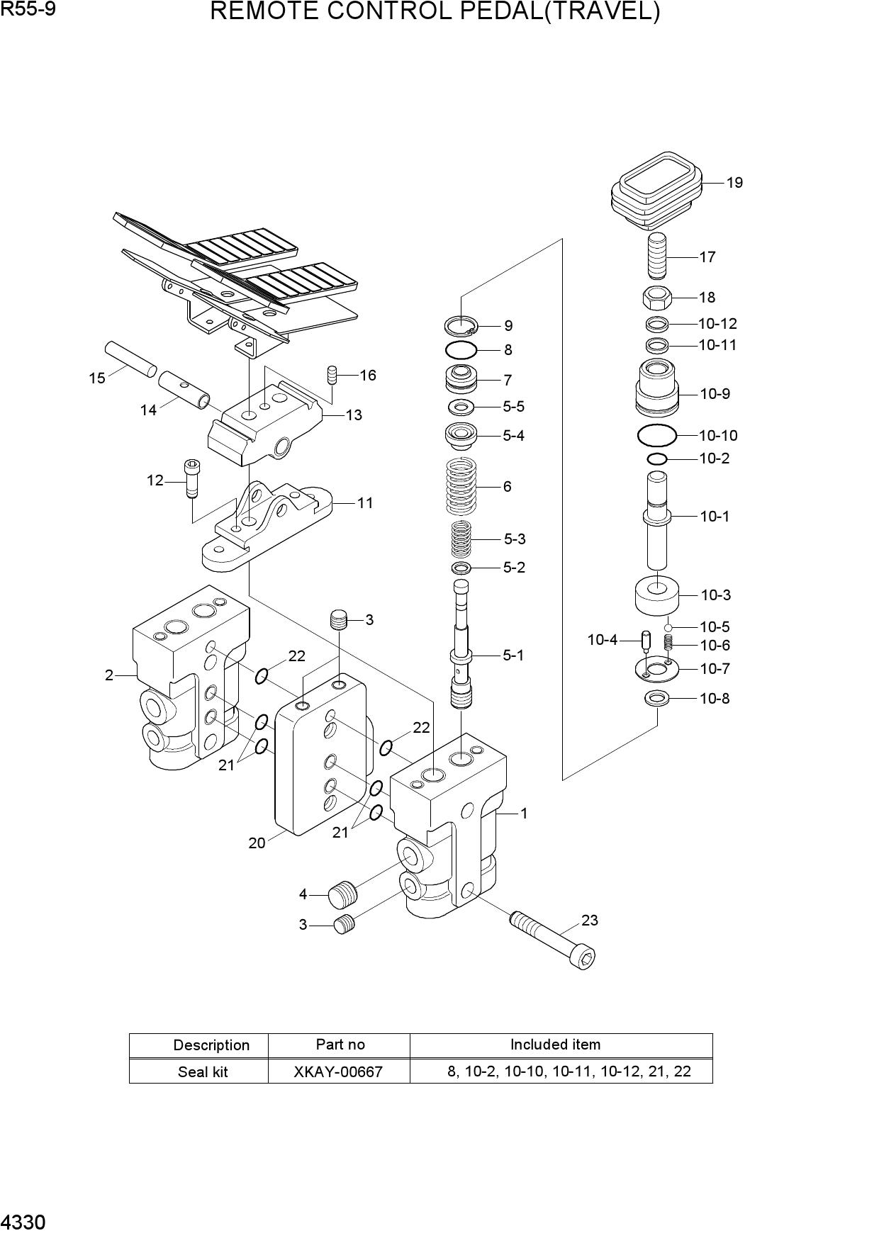 REMOTE CONTROL PEDAL(TRAVEL)