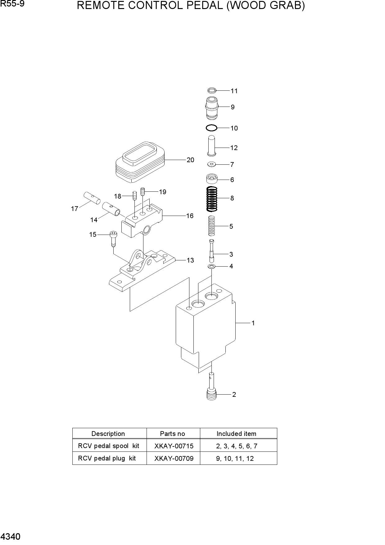 REMOTE CONTROL PEDAL(WOOD GRAB)