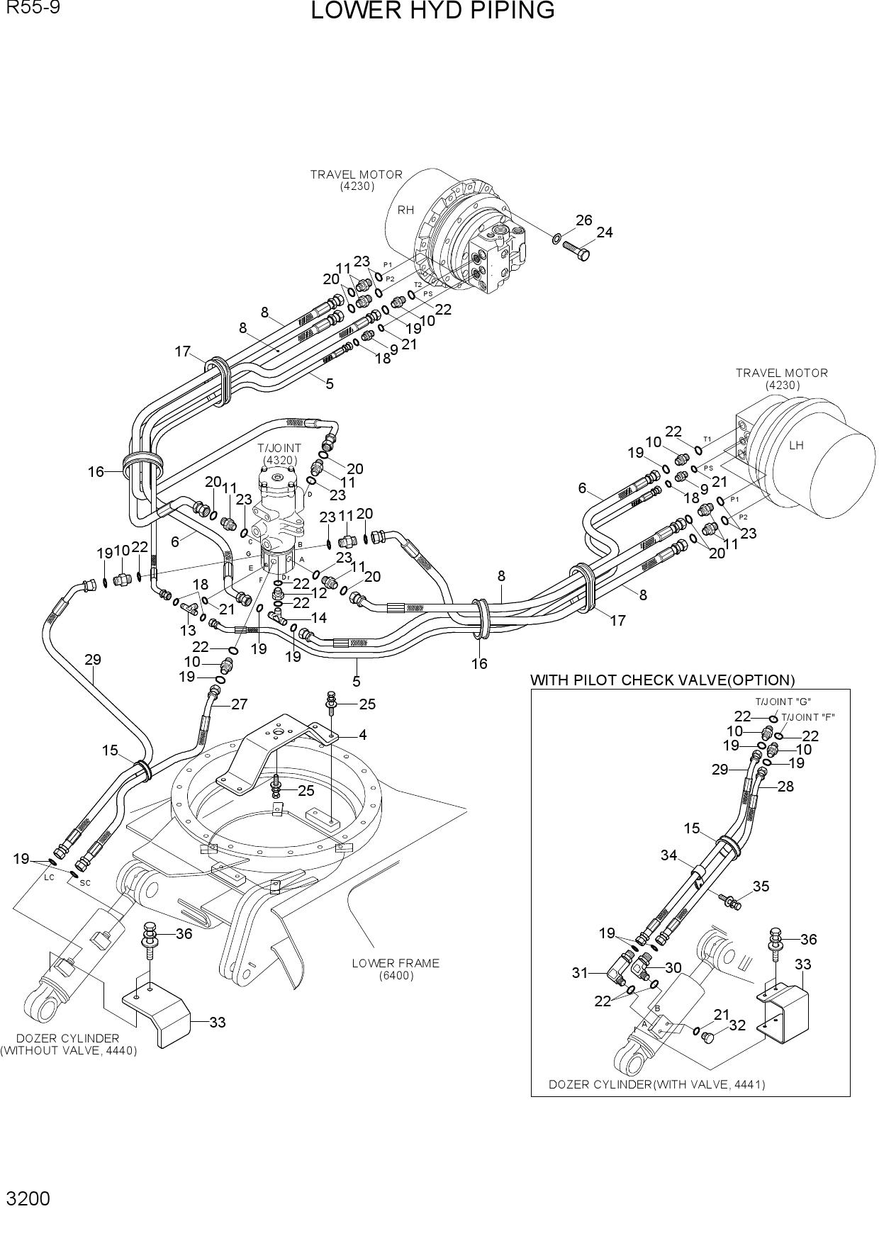 LOWER HYD PIPING