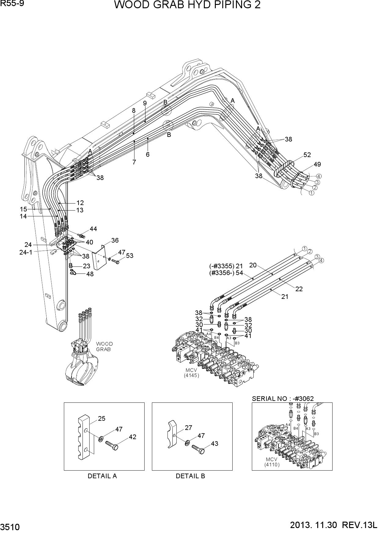 WOOD GRAB HYD PIPING 2
