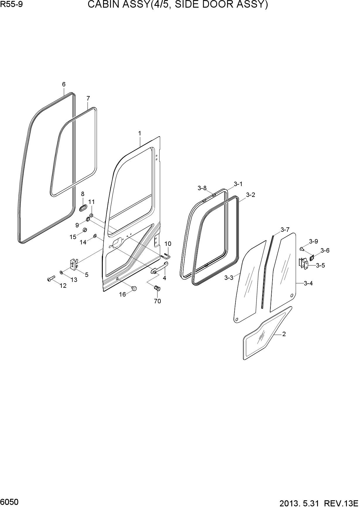 CABIN ASSY(4/5, SIDE DOOR ASSY)