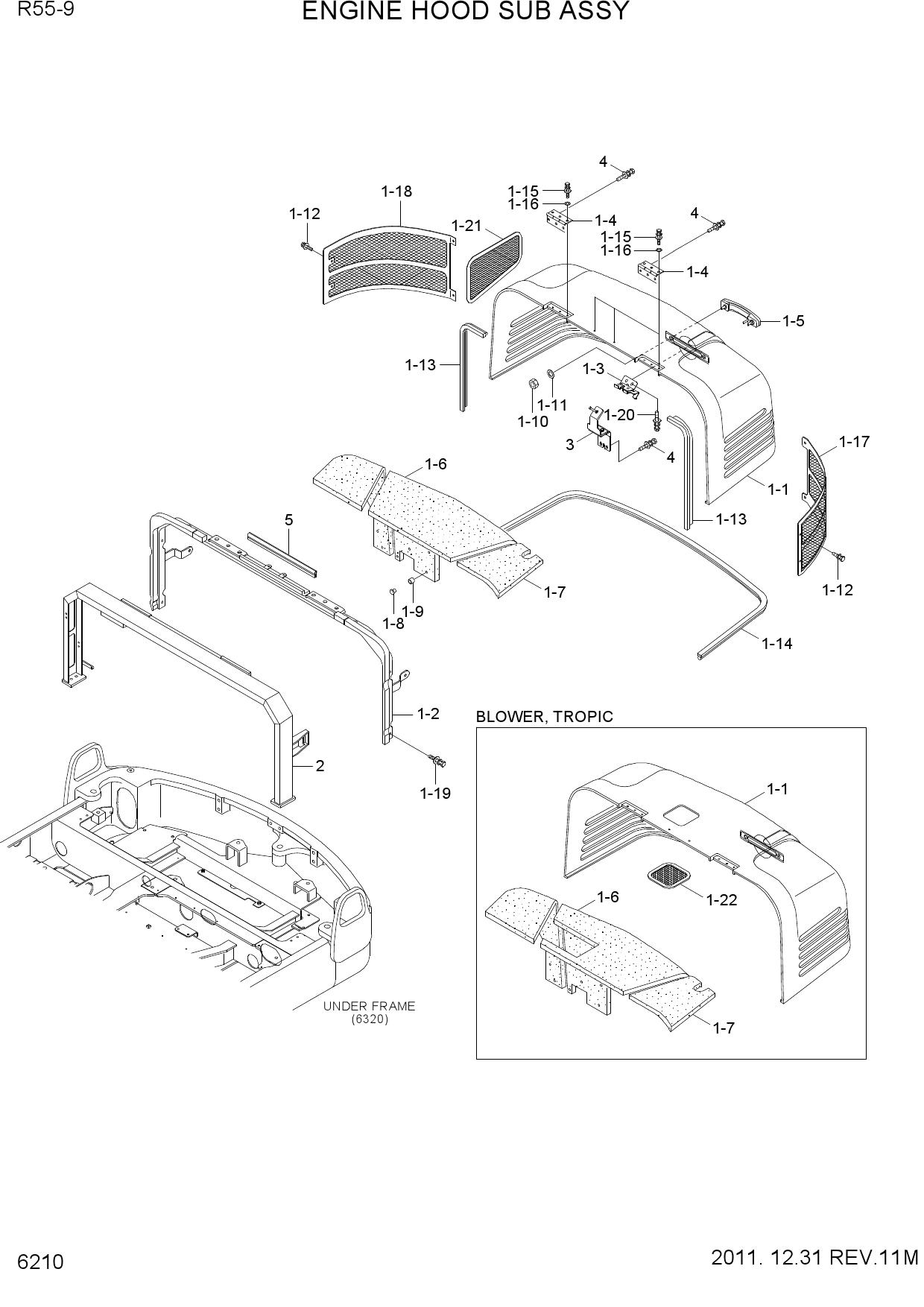 ENGINE HOOD SUB ASSY