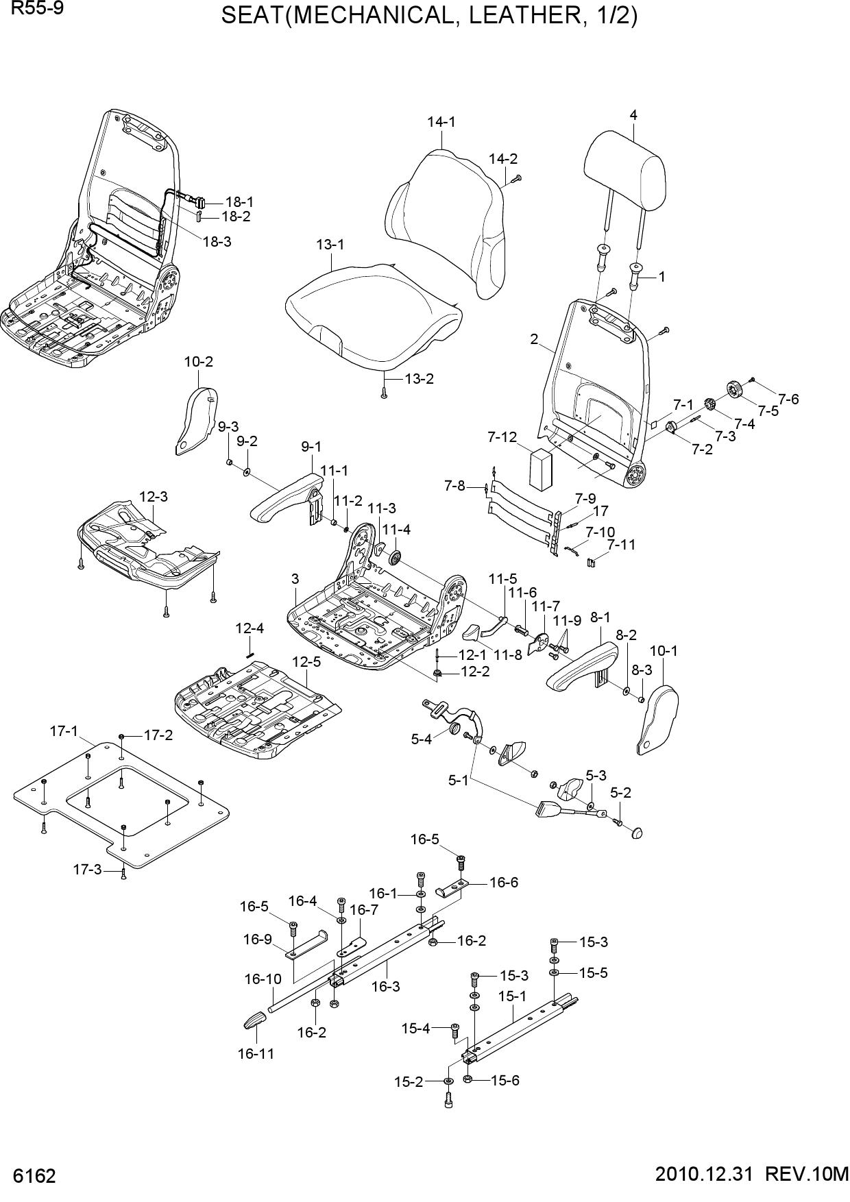 SEAT(MECHANICAL, LEATHER, 1/2)