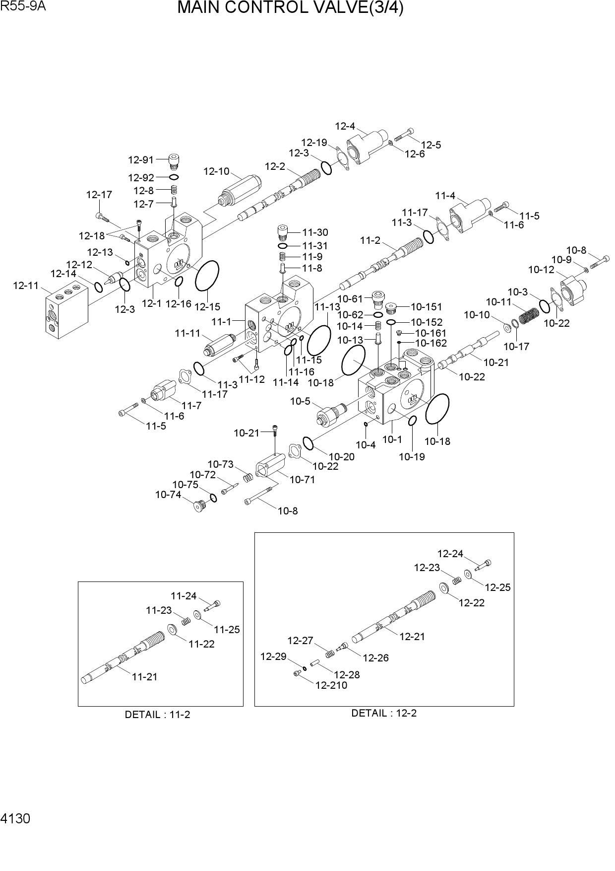 MAIN CONTROL VALVE(3/4)