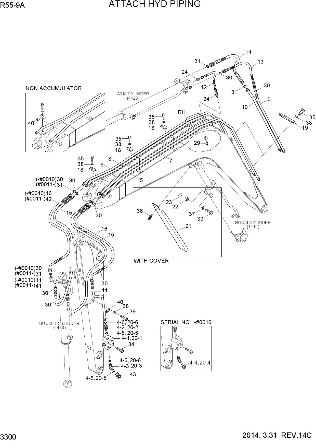 ATTACH HYDRAULIC PIPING