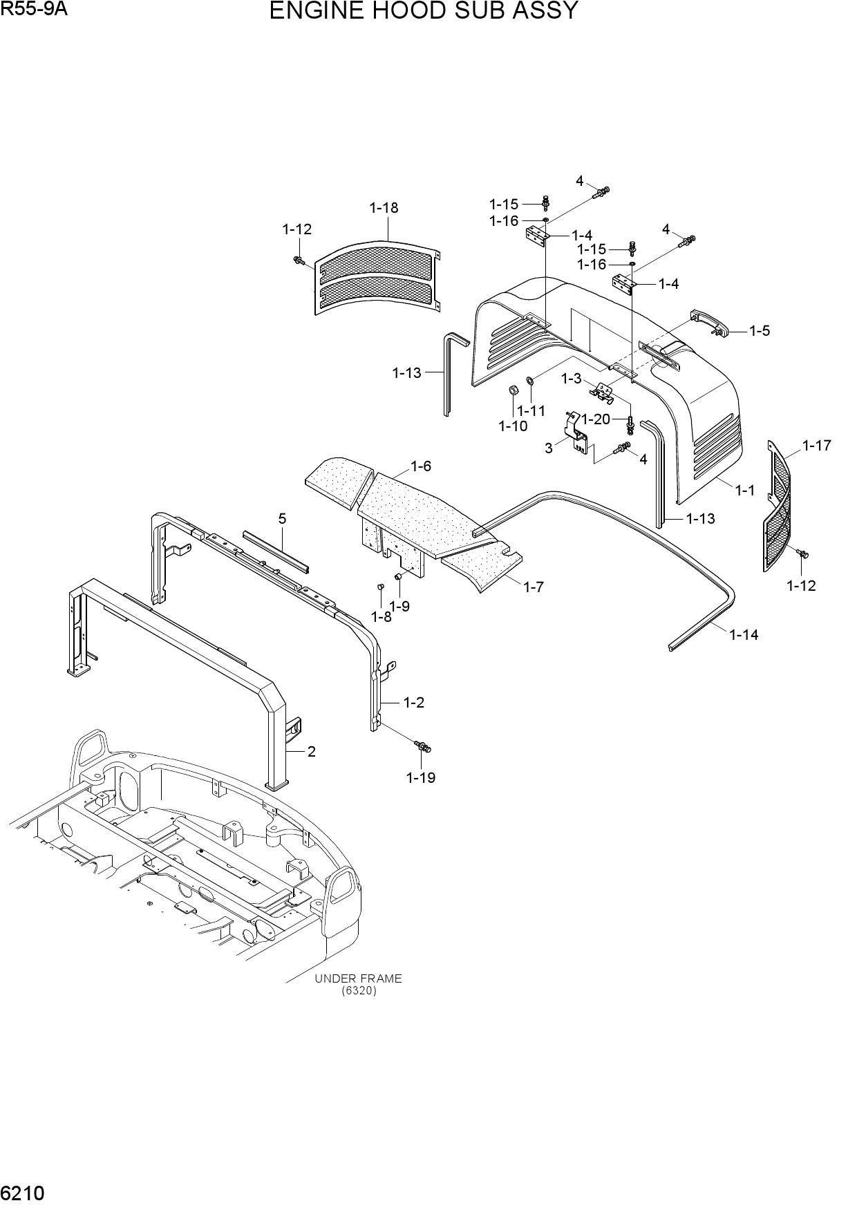 ENGINE HOOD SUB ASSY