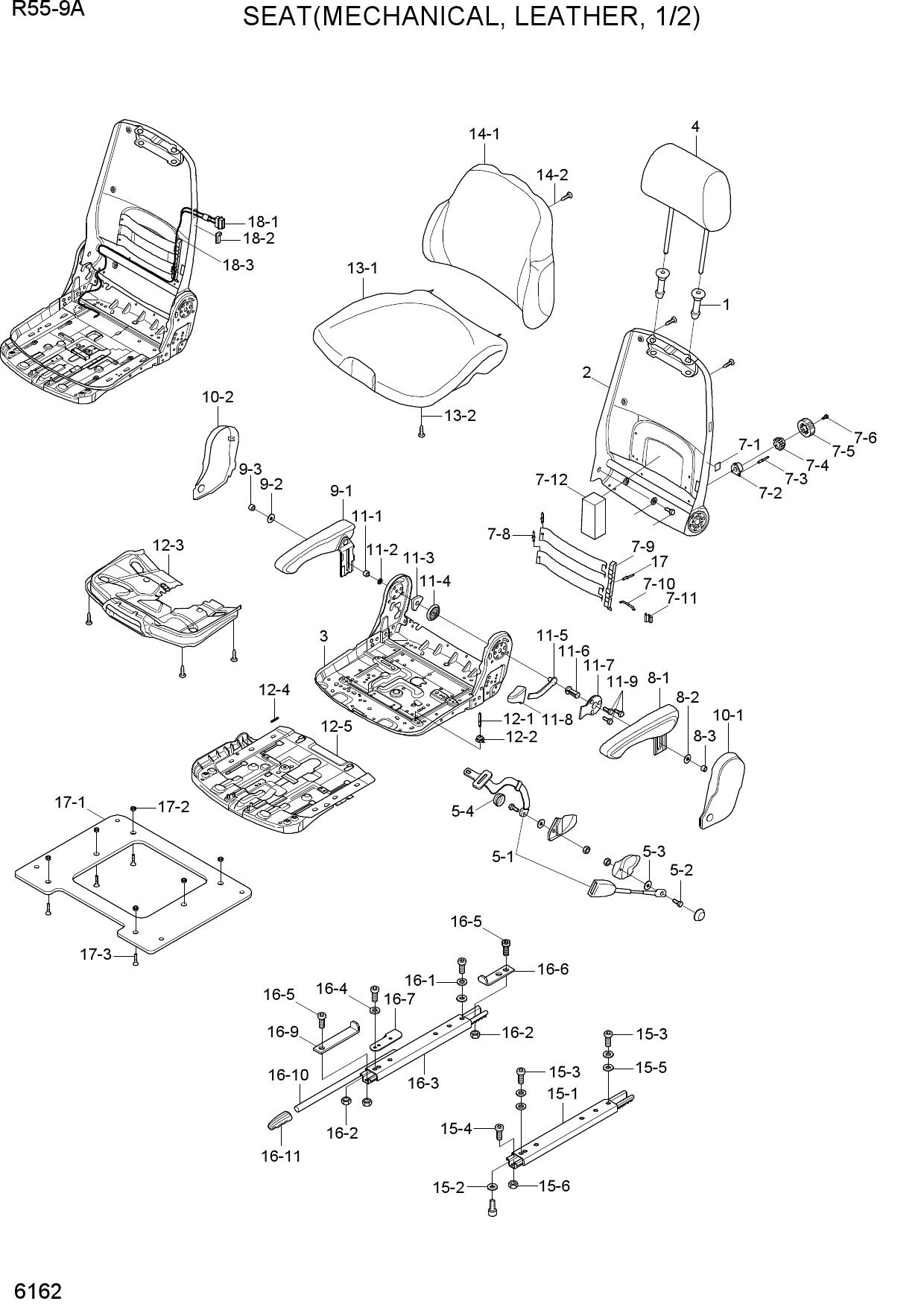 SEAT(MECHANICAL, LEATHER, 1/2)