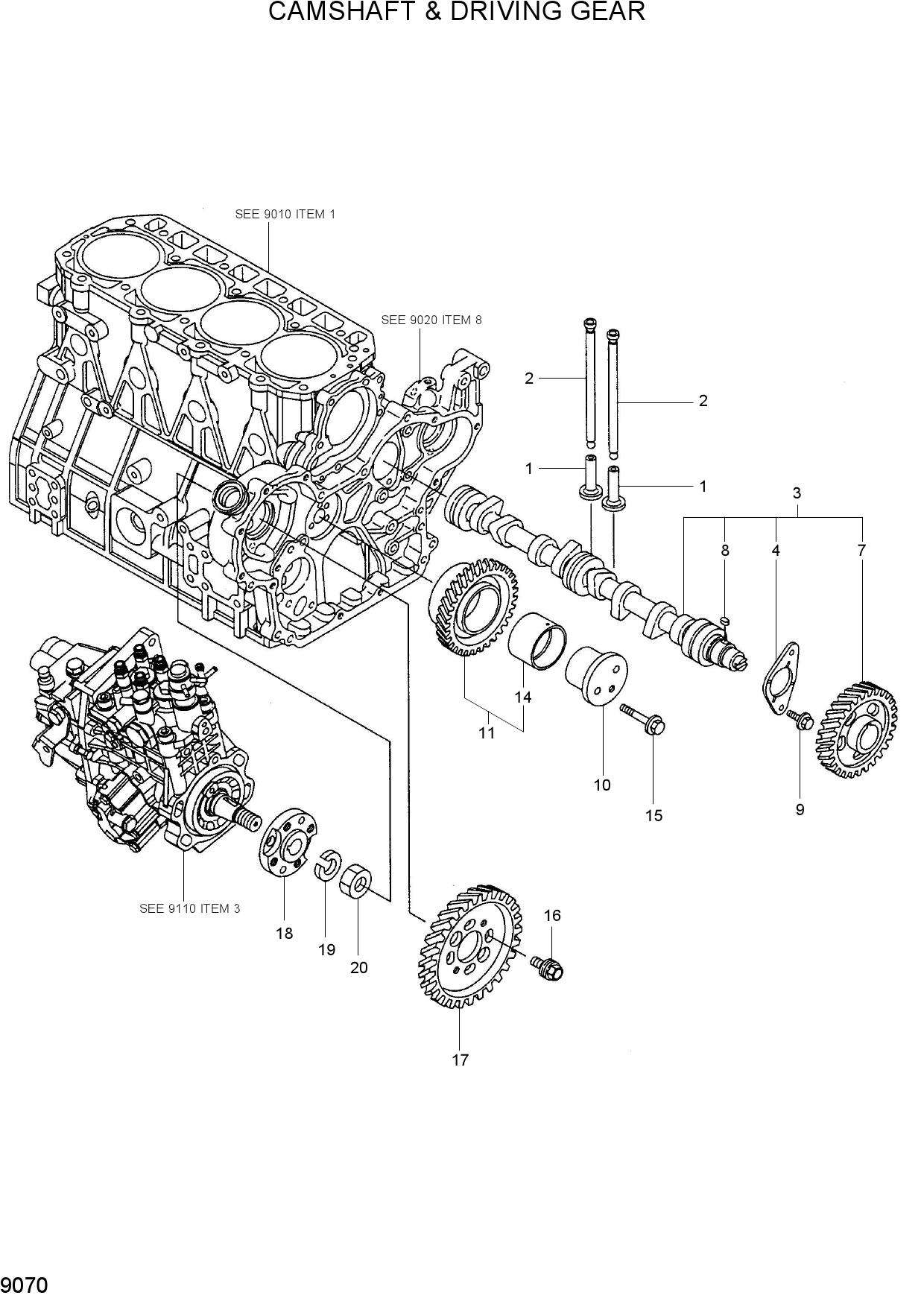 CAMSHAFT & DRIVING GEAR