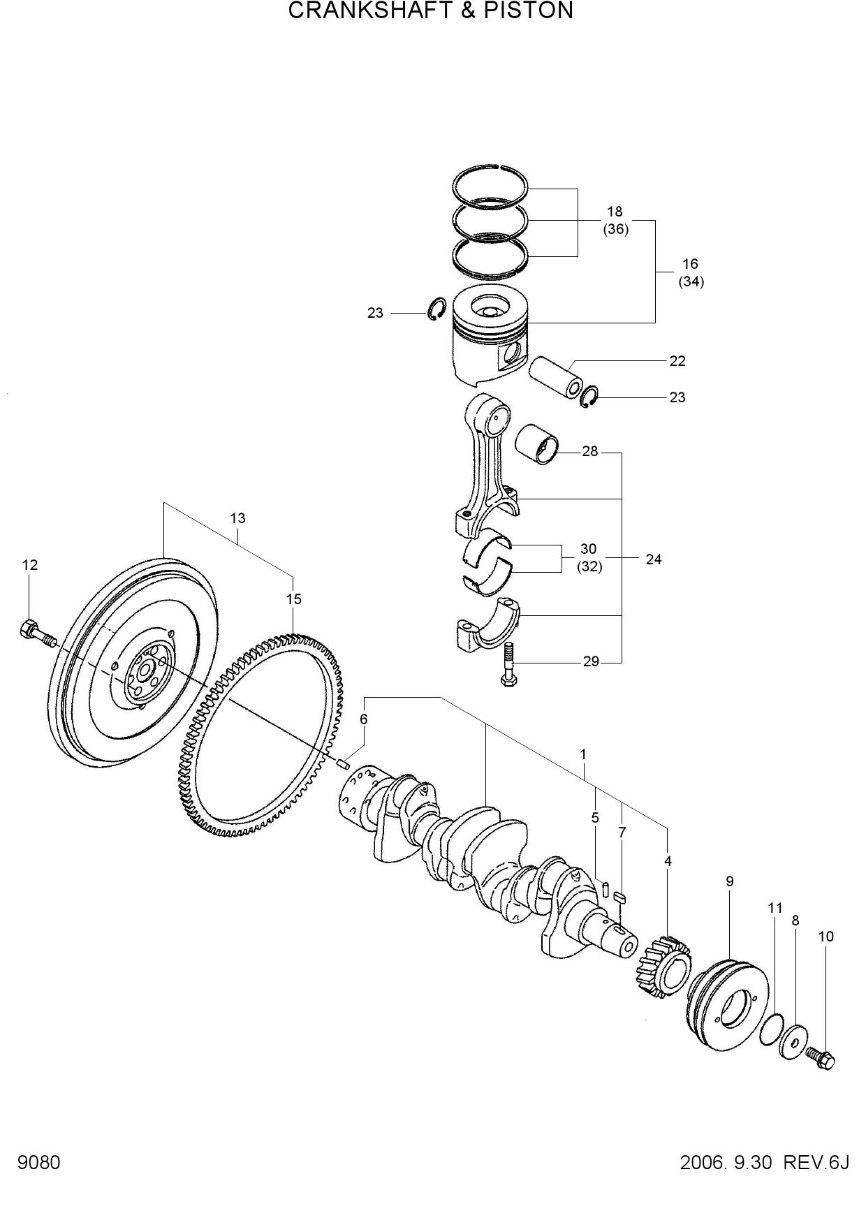 CRANKSHAFT & PISTON