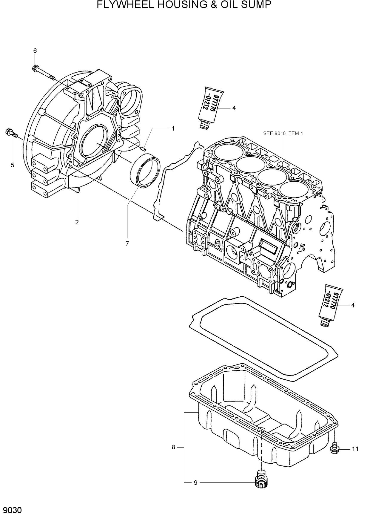 FLYWHEEL HOUSING & OIL SUMP