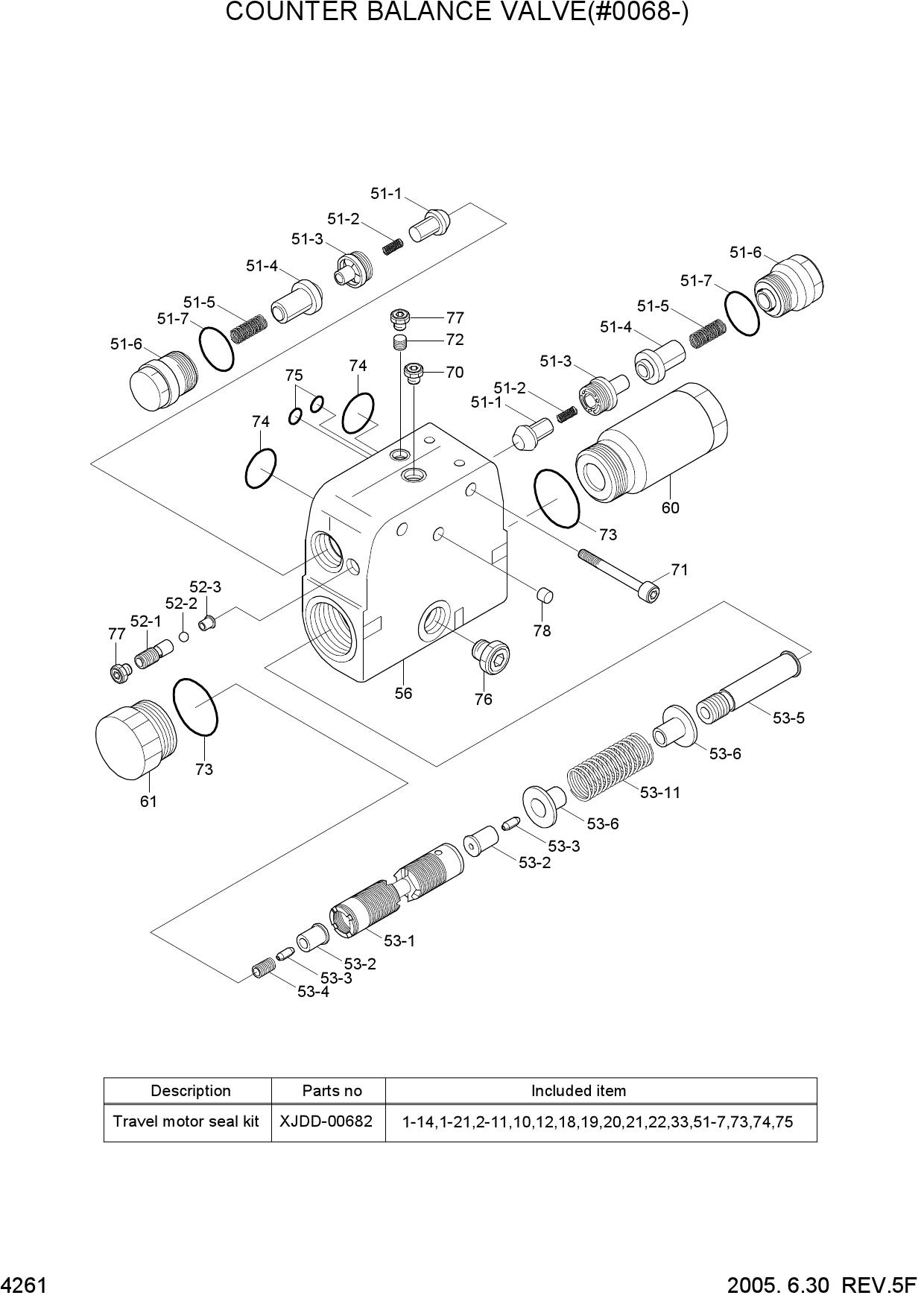COUNTER BALANCE VALVE(#0068-)