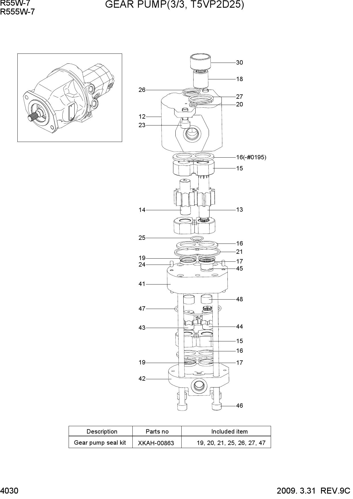 GEAR PUMP(3/3, T5VP2D25)