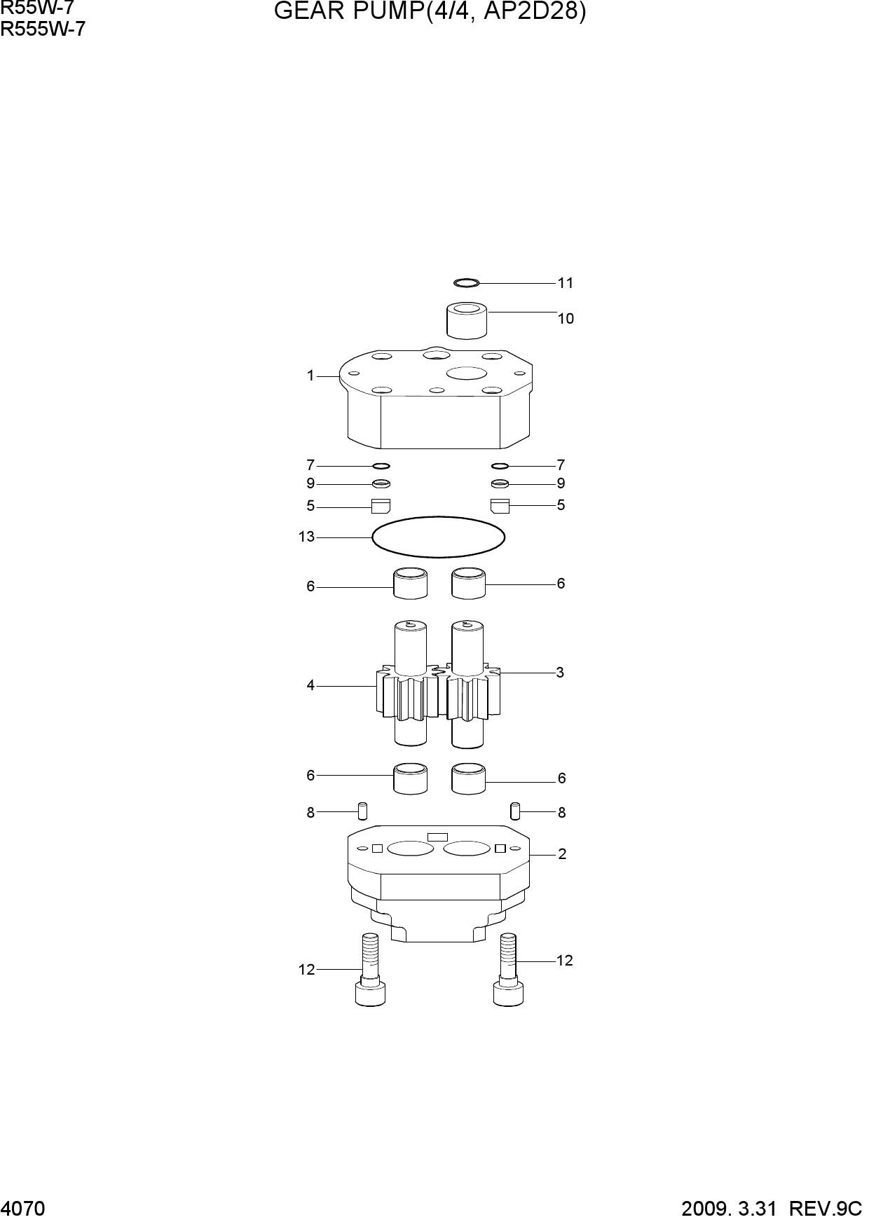 GEAR PUMP(4/4, AP2D28)