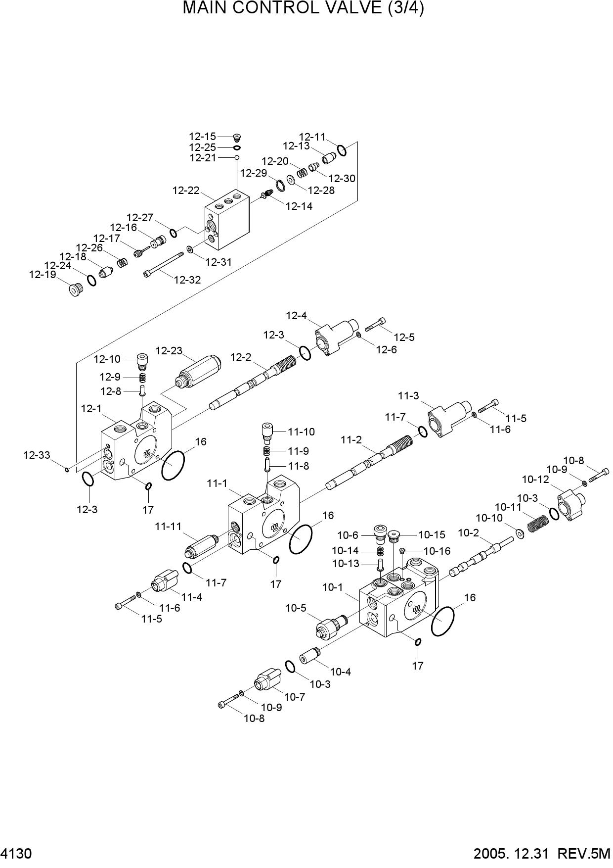 MAIN CONTROL VALVE(3/4)