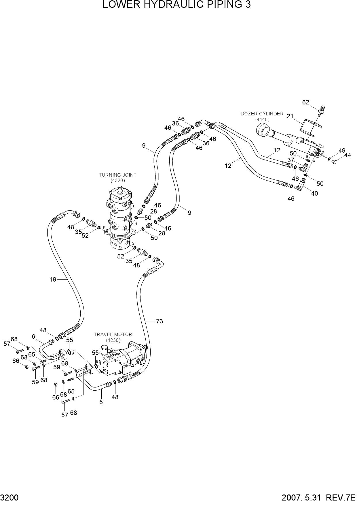 LOWER HYDRAULIC PIPING 3