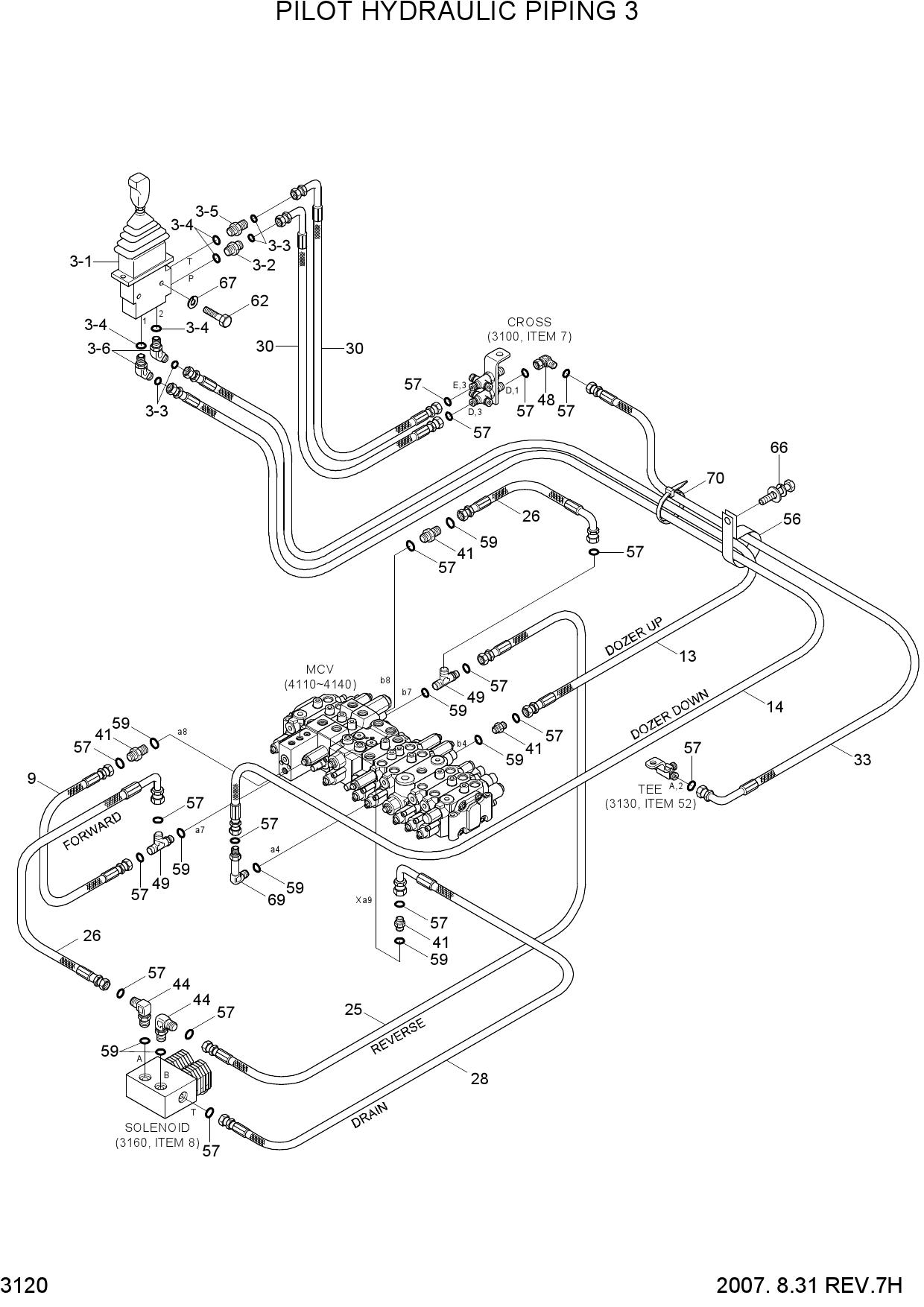 PILOT HYDRAULIC PIPING 3
