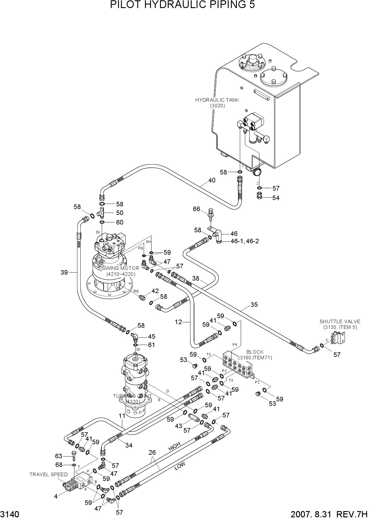 PILOT HYDRAULIC PIPING 5