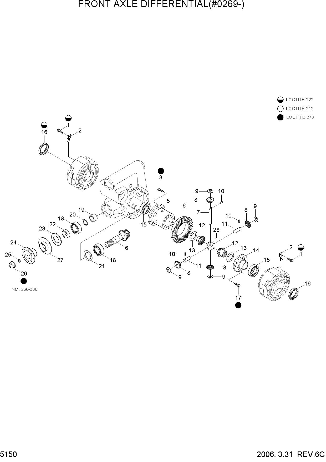 FRONT AXLE DIFFERENTIAL(#0269-)