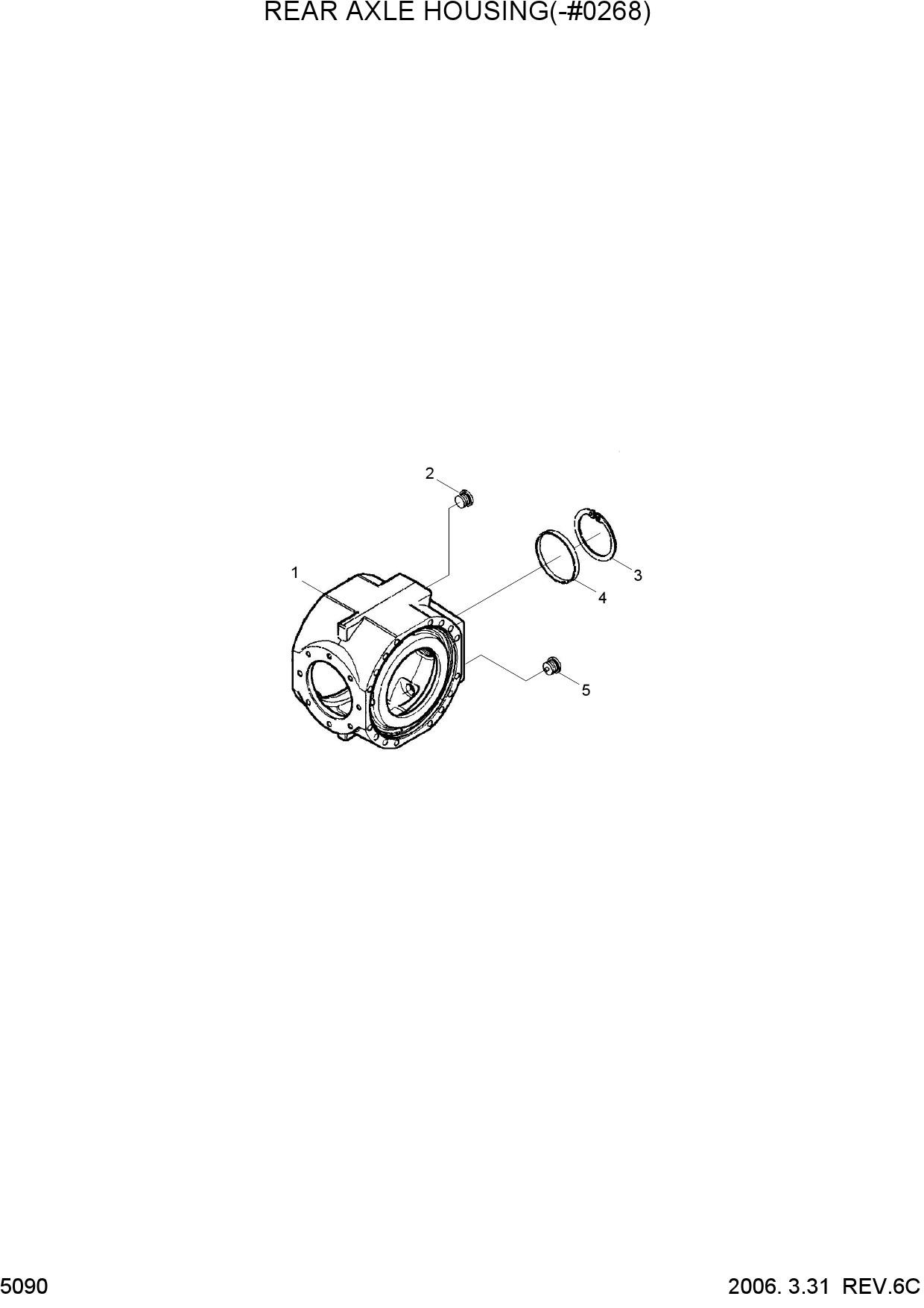 REAR AXLE HOUSING(-#0268)