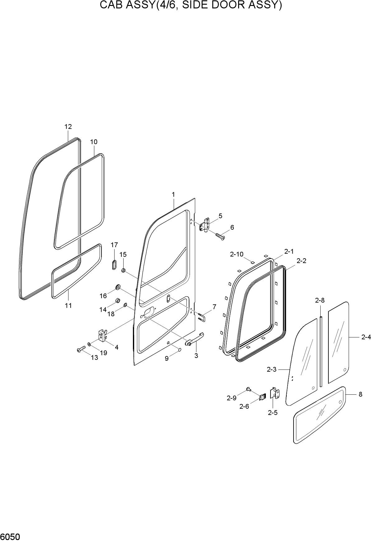 CAB ASSY(4/6, SIDE DOOR ASSY)