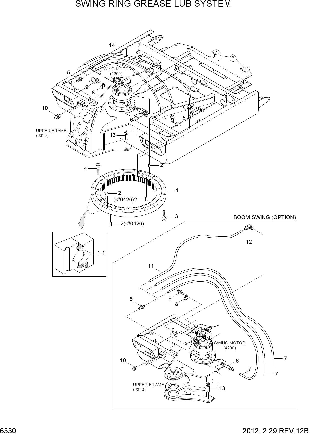 SWING RING GREASE LUB SYSTEM