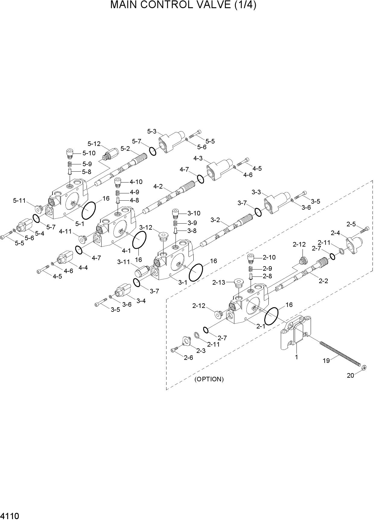 MAIN CONTROL VALVE(1/4)