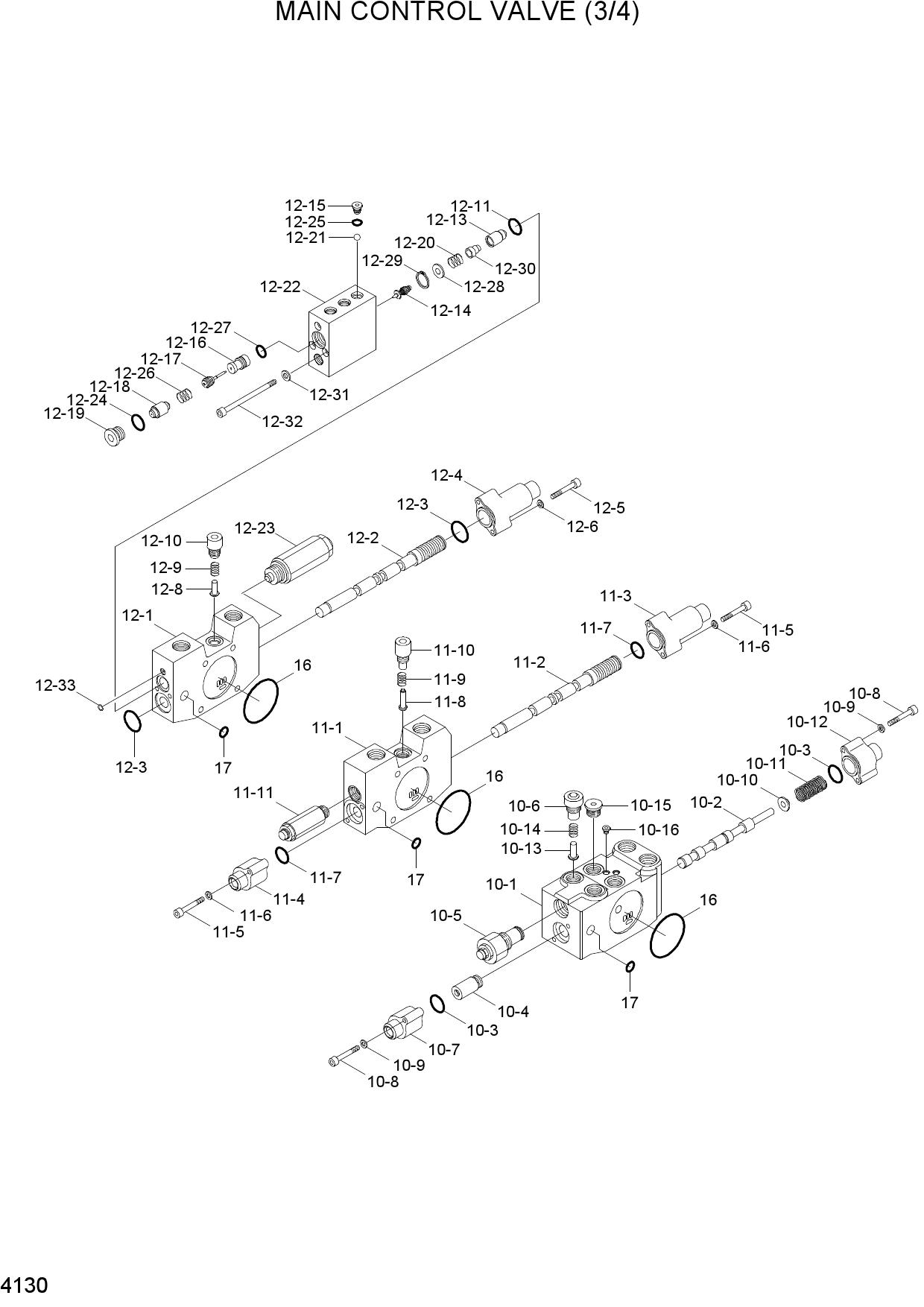 MAIN CONTROL VALVE(3/4)