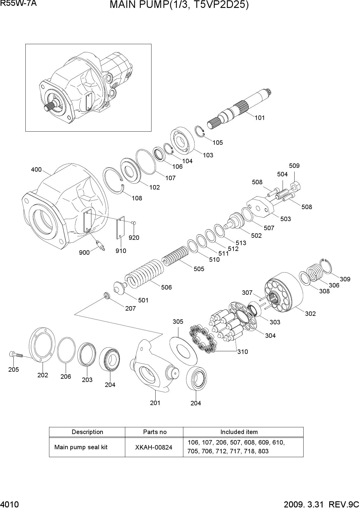 MAIN PUMP(1/3, T5VP2D25)