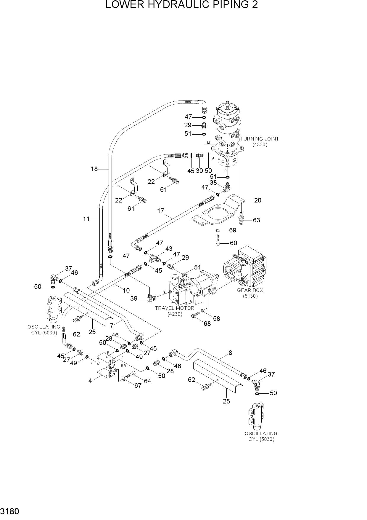 LOWER HYDRAULIC PIPING 2
