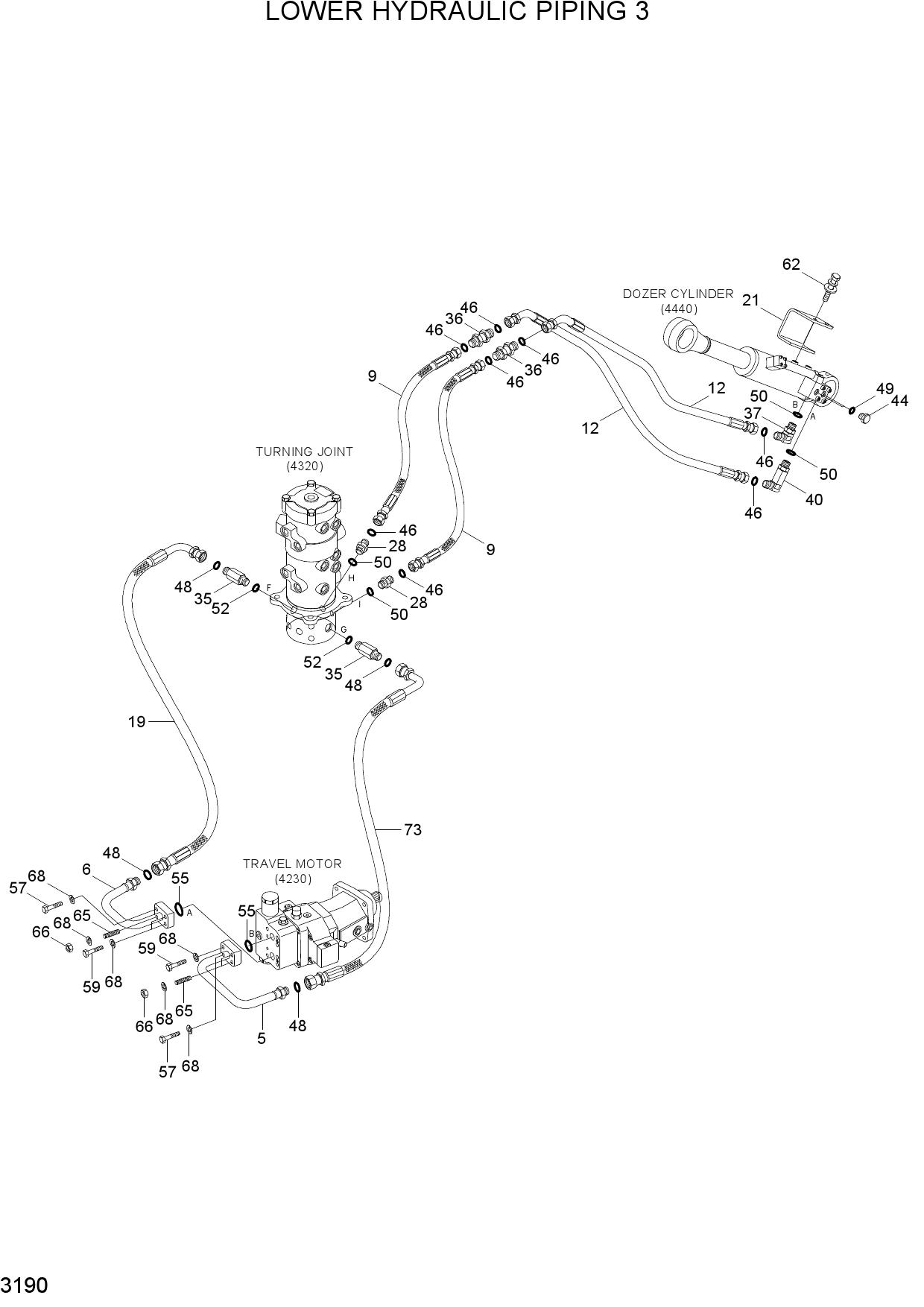 LOWER HYDRAULIC PIPING 3