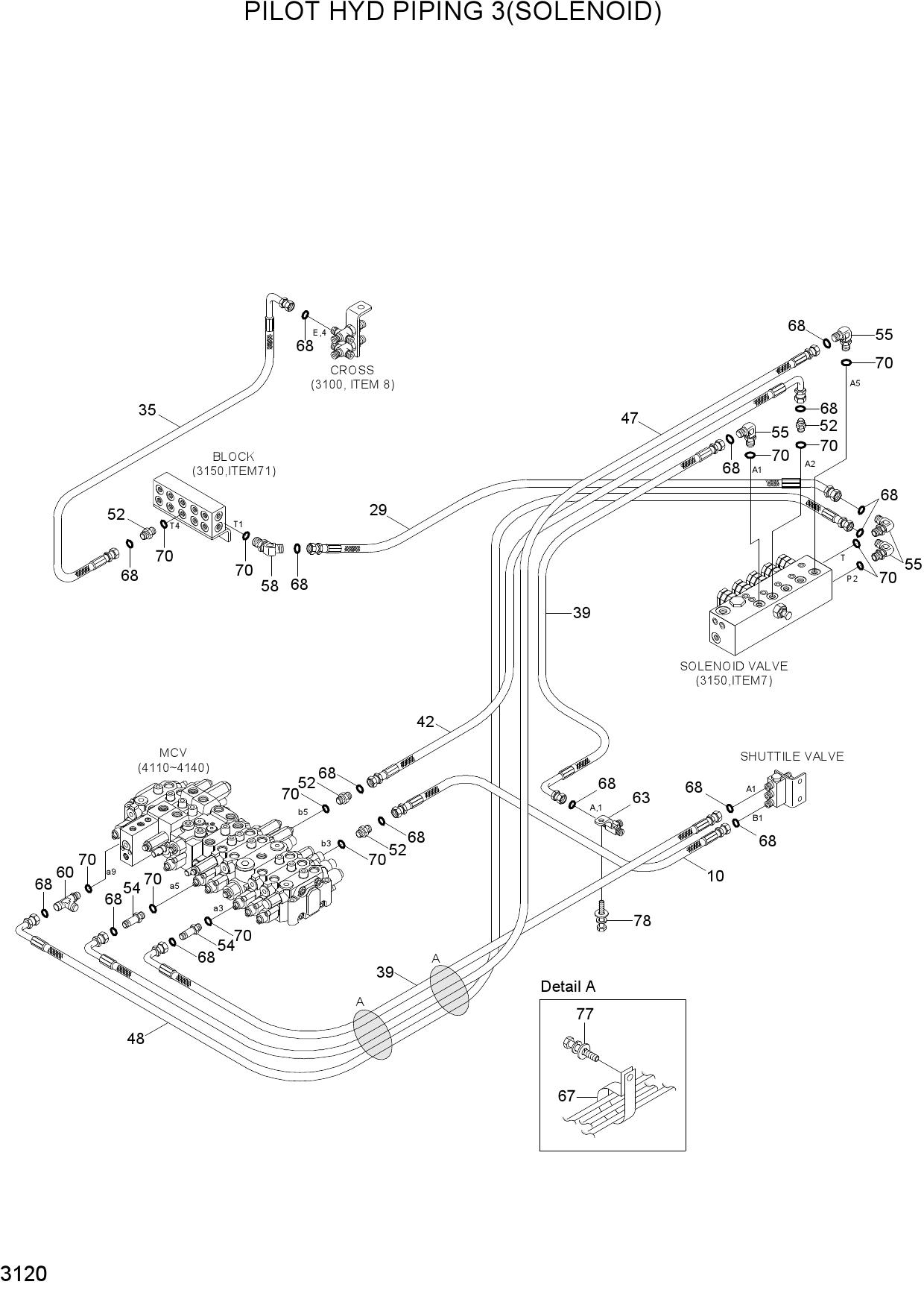 PILOT HYD PIPING 3(SOLENOID)