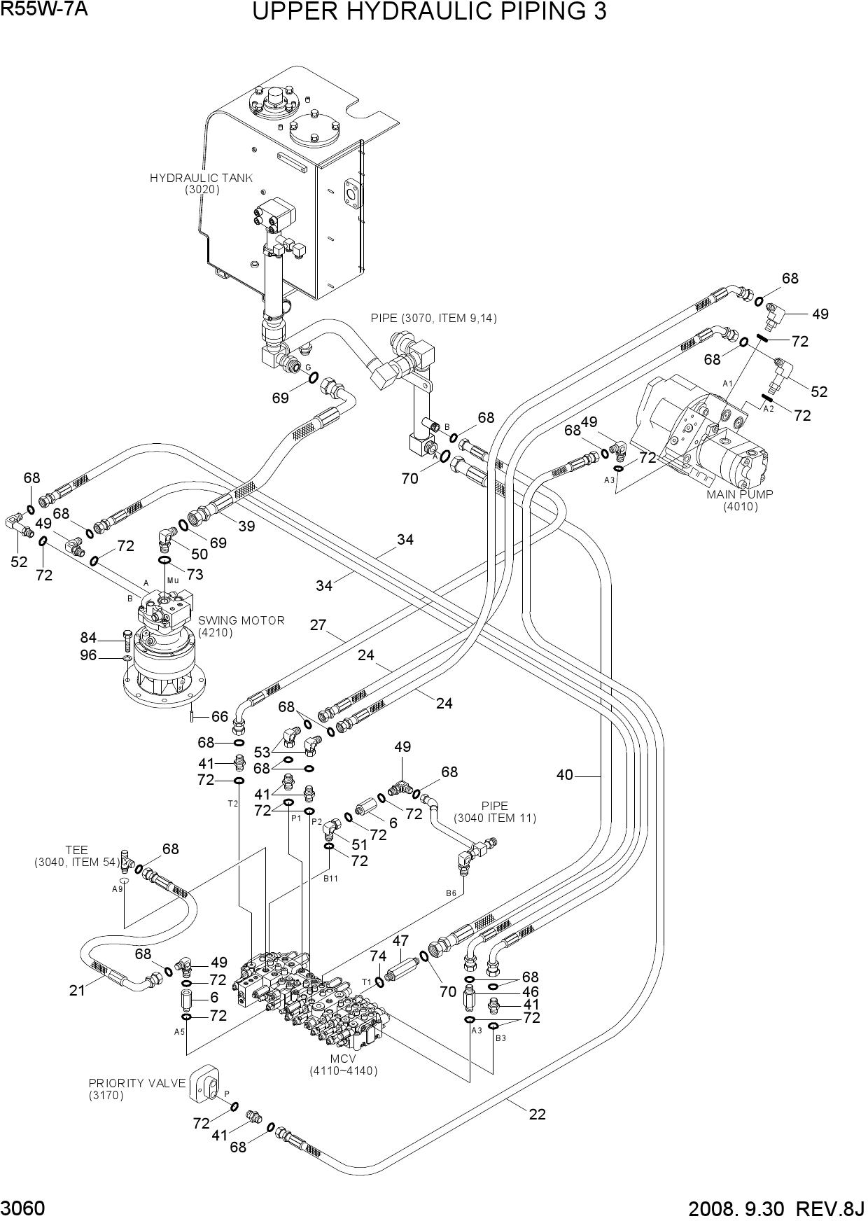 UPPER HYDRAULIC PIPING 3