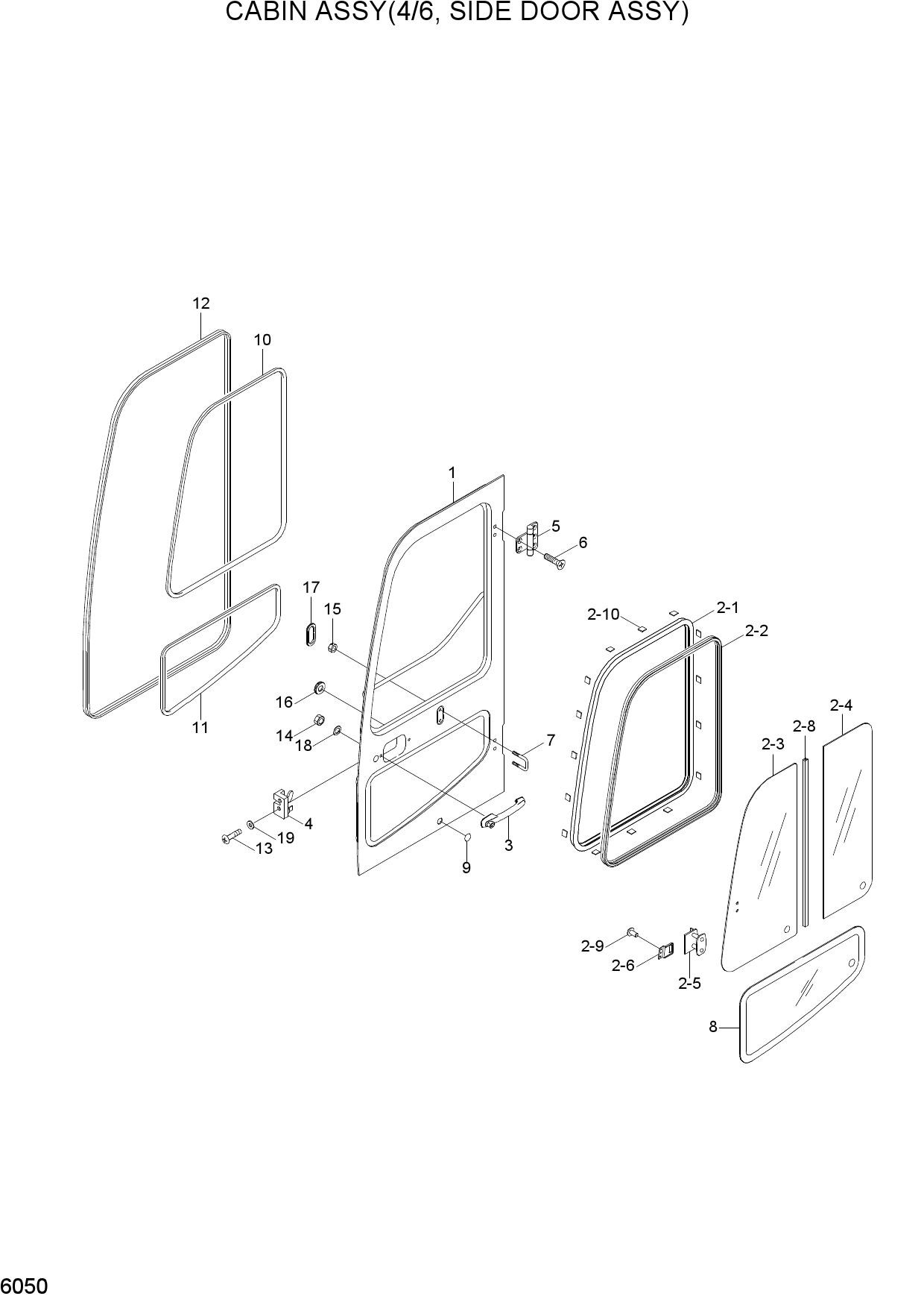 CABIN ASSY(4/6, SIDE DOOR ASSY