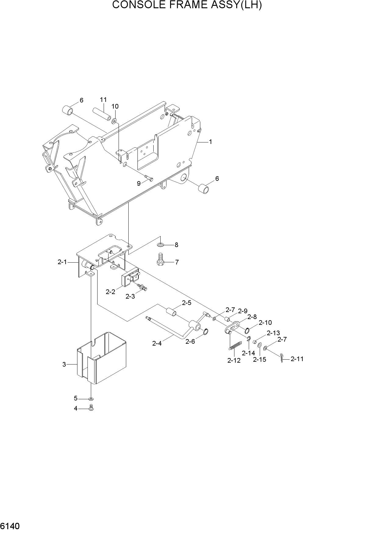 CONSOLE FRAME ASSY(LH)