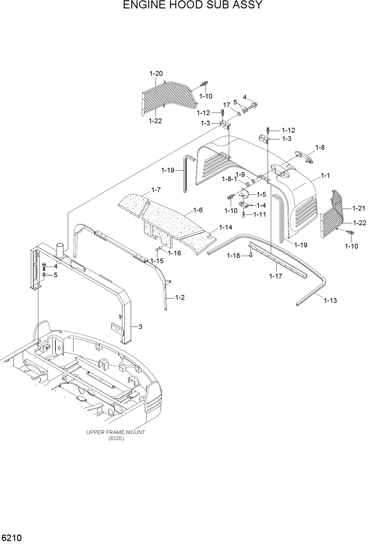ENGINE HOOD SUB ASSY