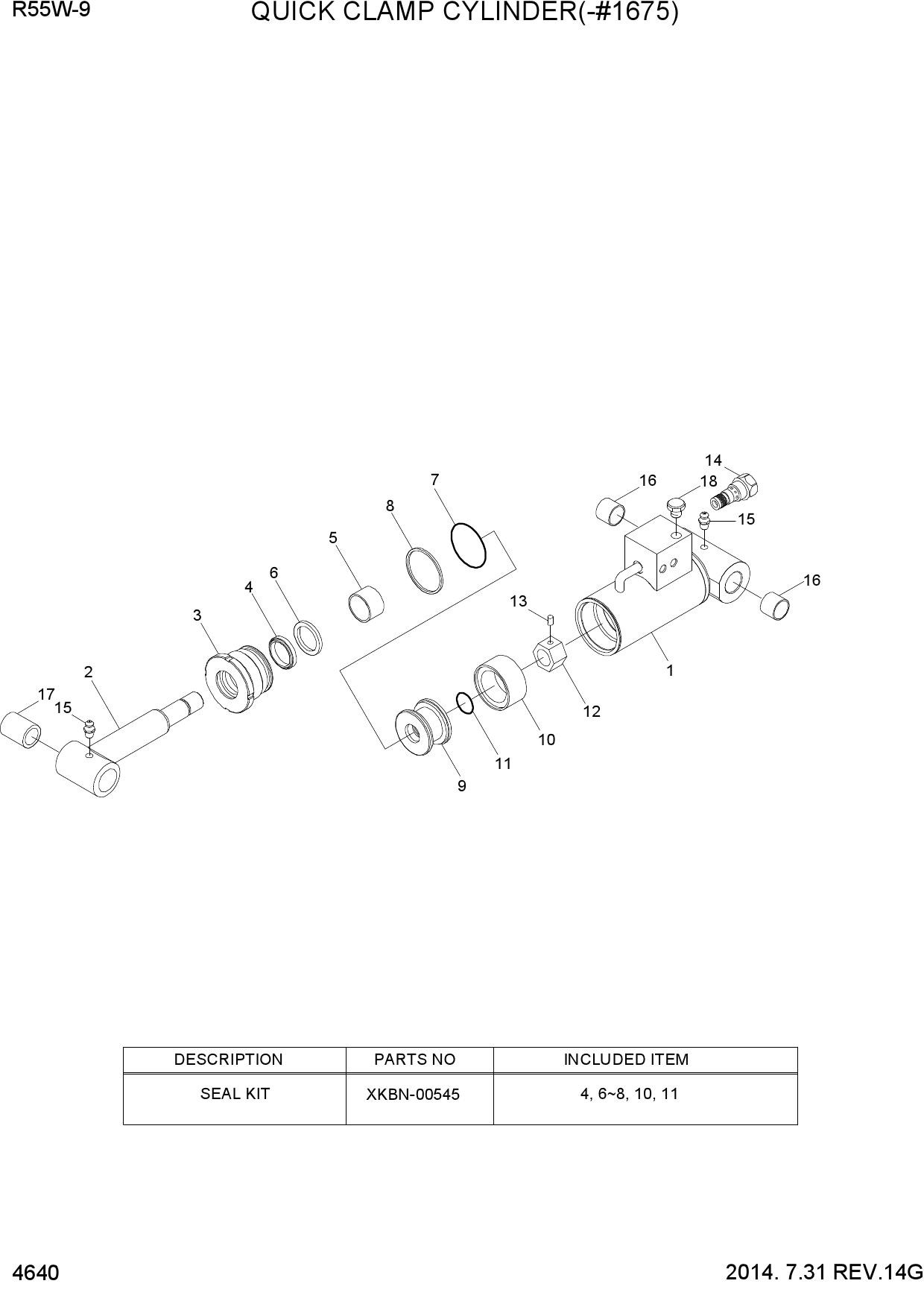 QUICK CLAMP CYLINDER(-#1675)