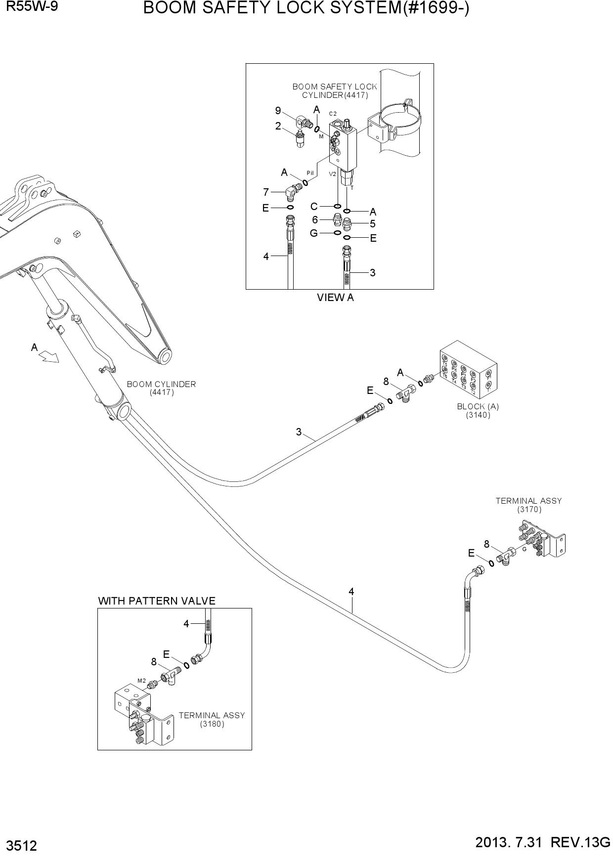BOOM SAFETY LOCK SYSTEM(#1699-)
