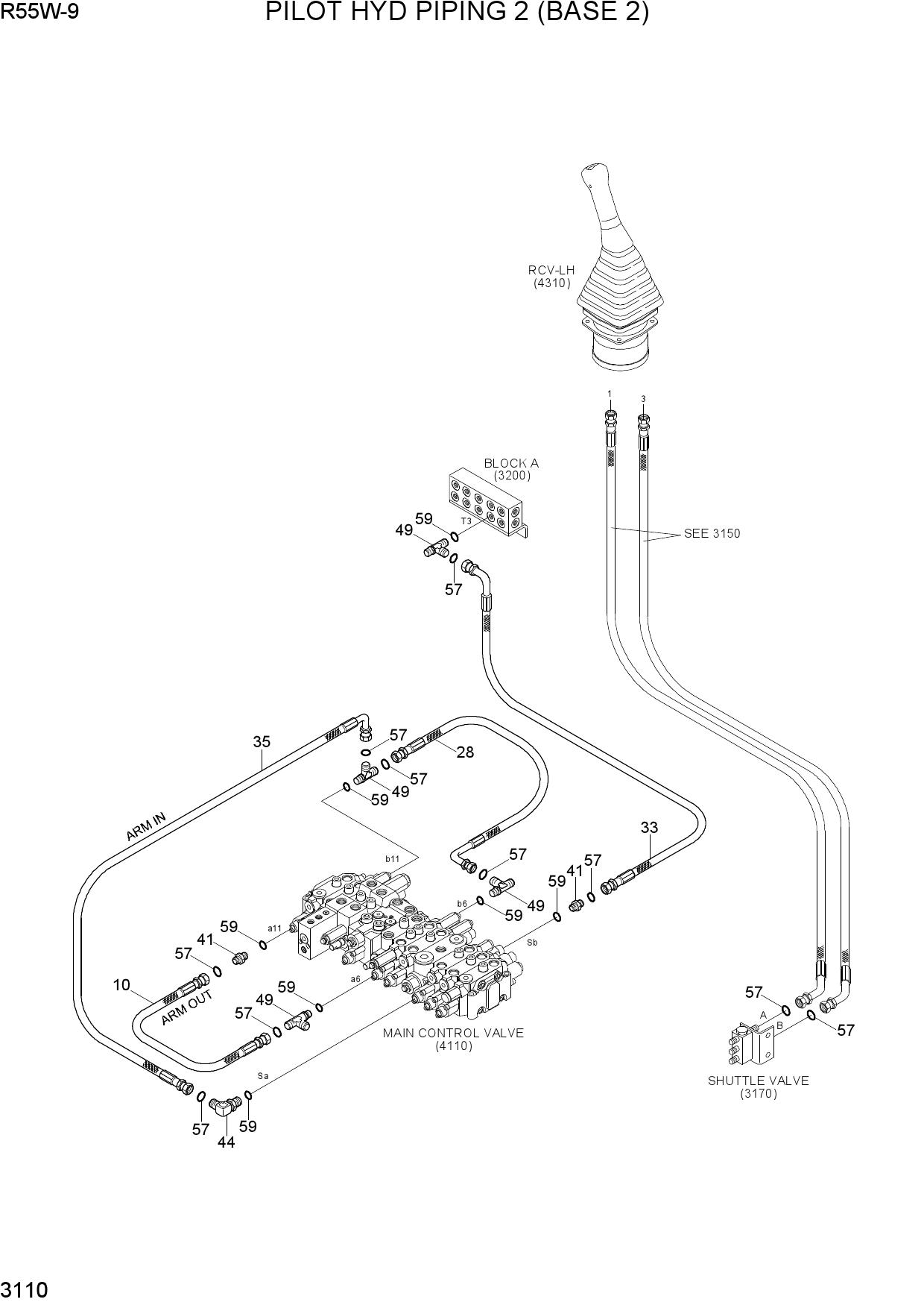 PILOT HYD PIPING 2 (BASE 2)