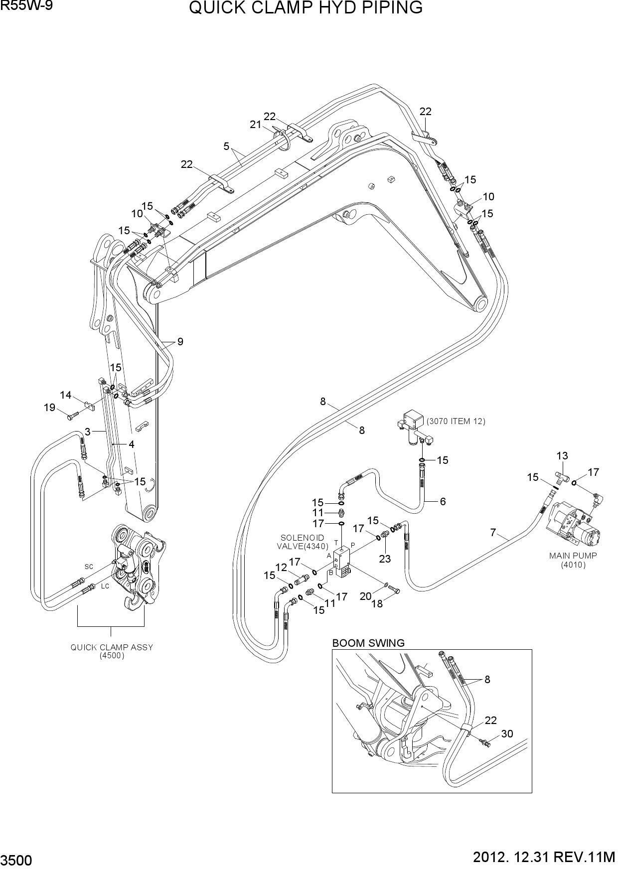QUICK CLAMP HYD PIPING
