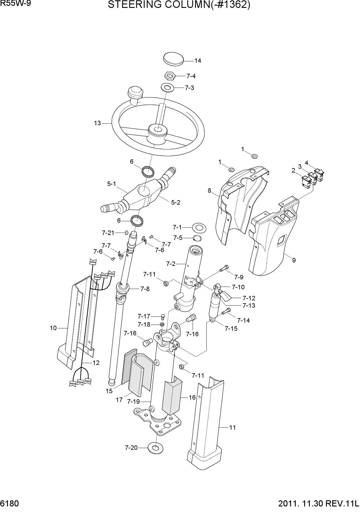 STEERING COLUMN(-#1362)