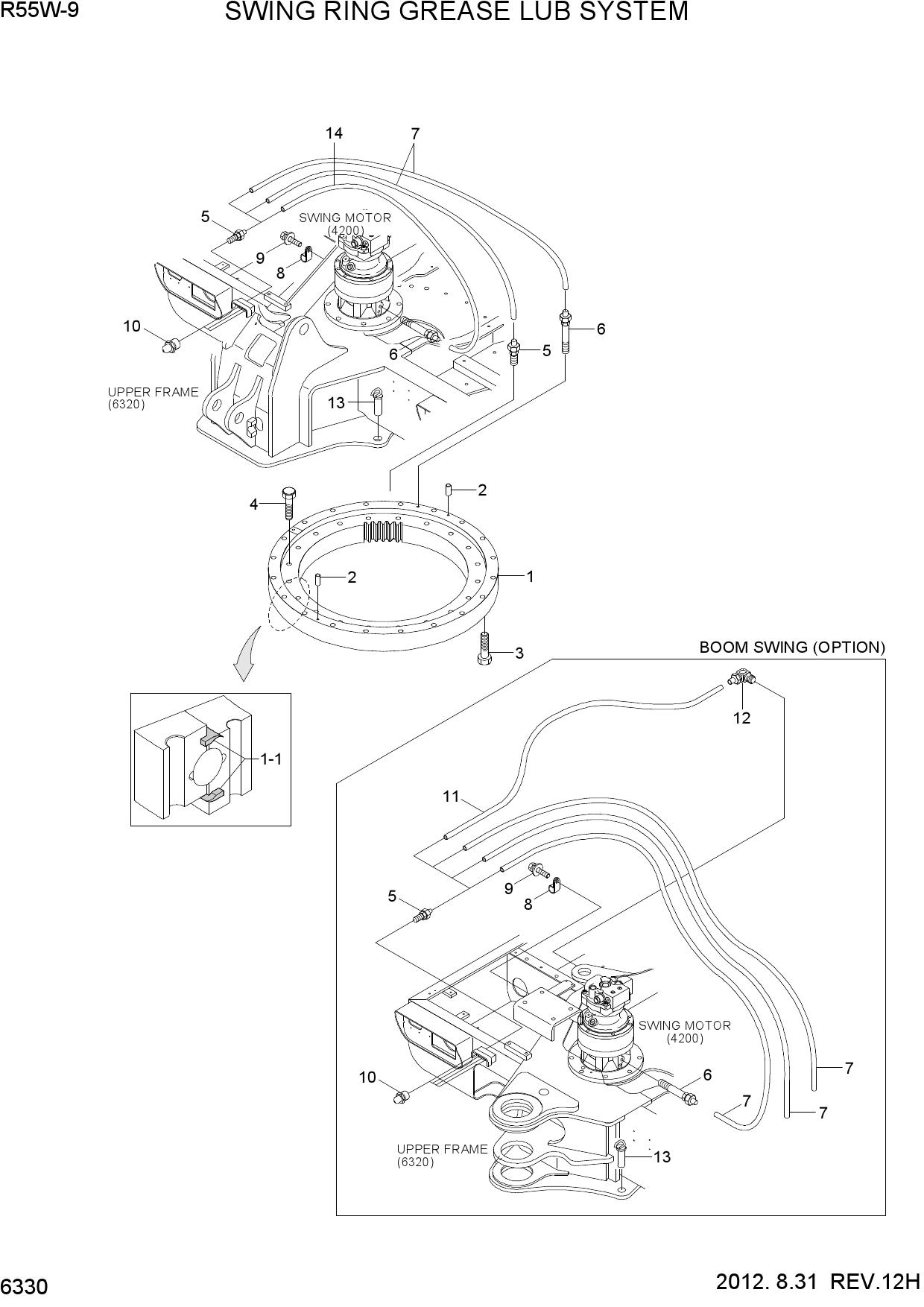 SWING RING GREASE LUB SYSTEM