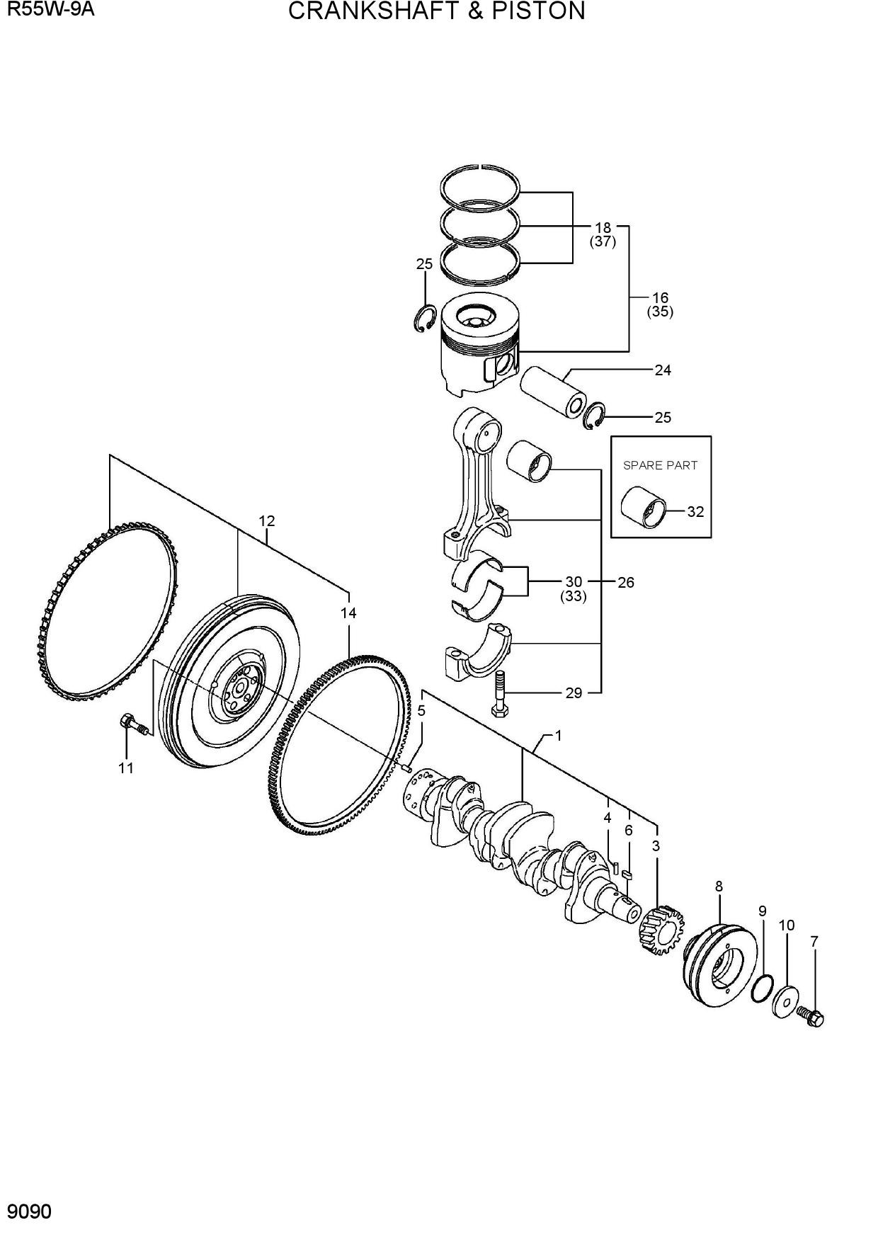 CRANKSHAFT & PISTON