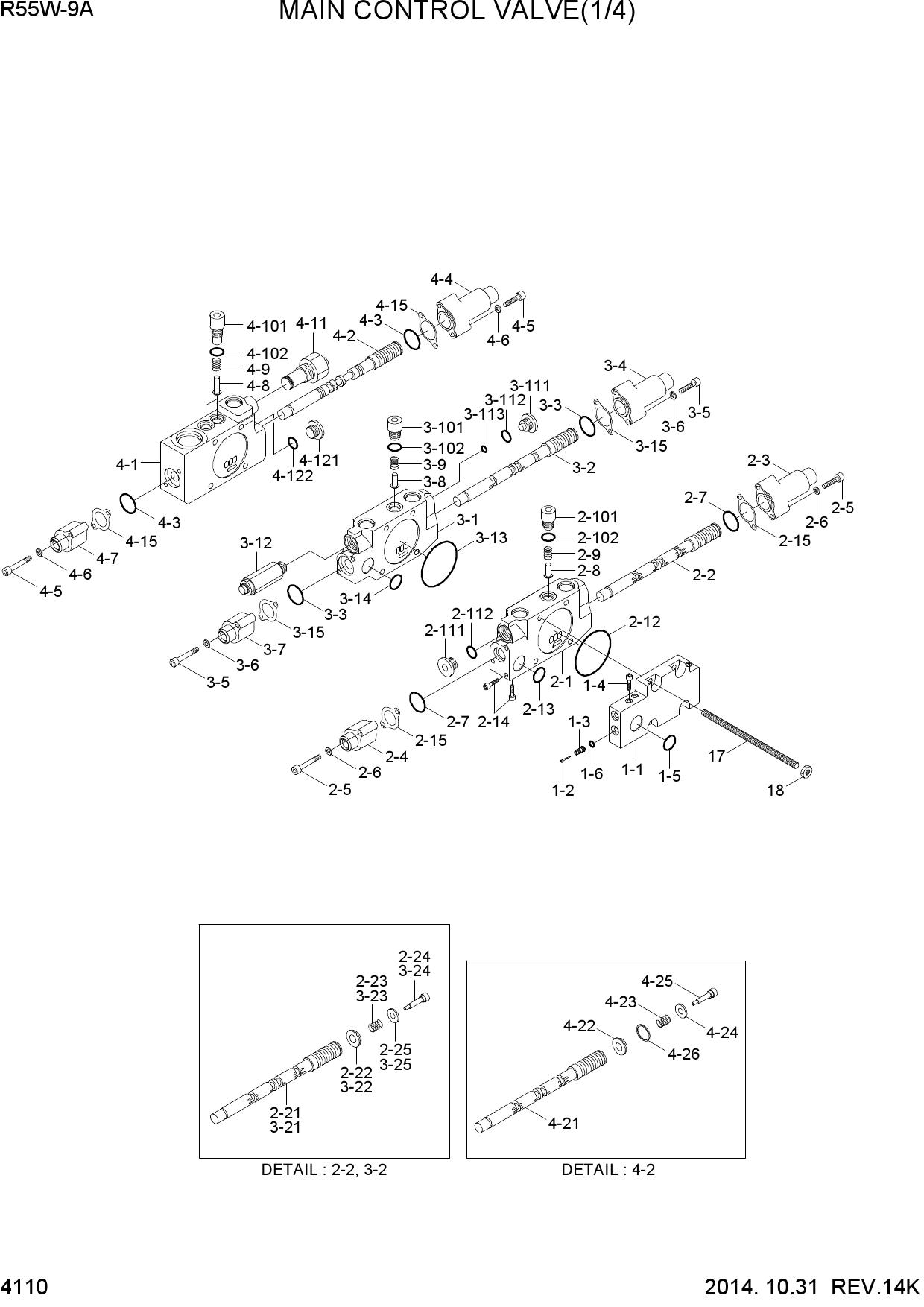 MAIN CONTROL VALVE(1/4)