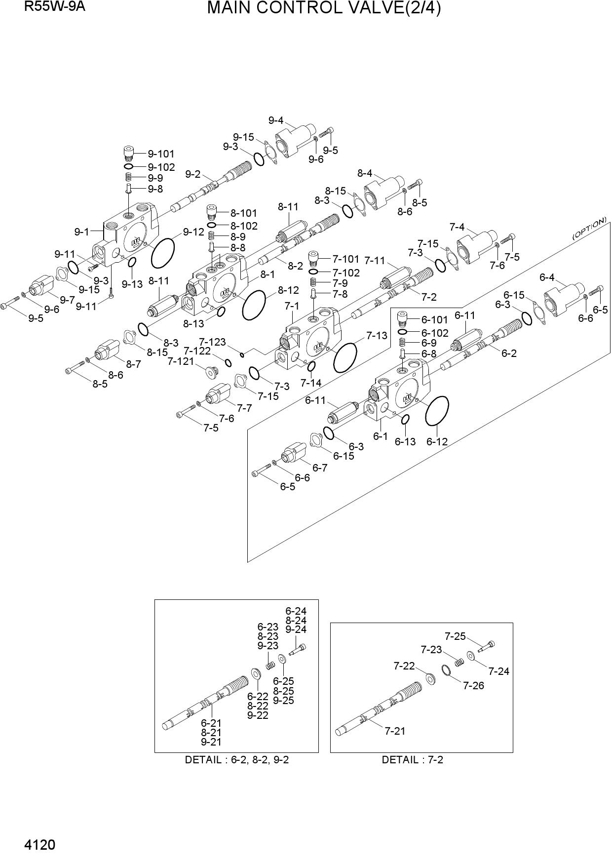 MAIN CONTROL VALVE(2/4)