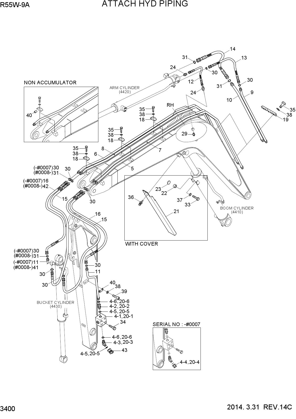 ATTACH HYDRAULIC PIPING